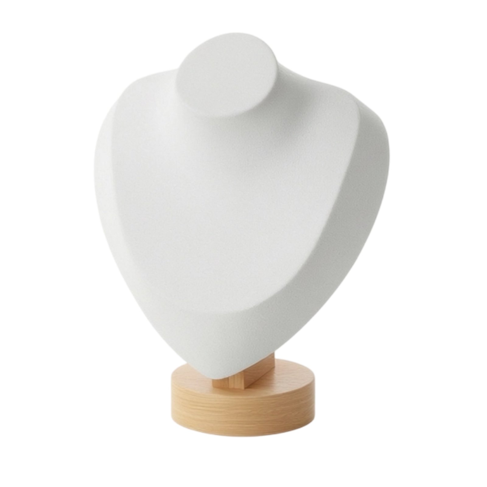 Jewelry Display Bust with Wood Base