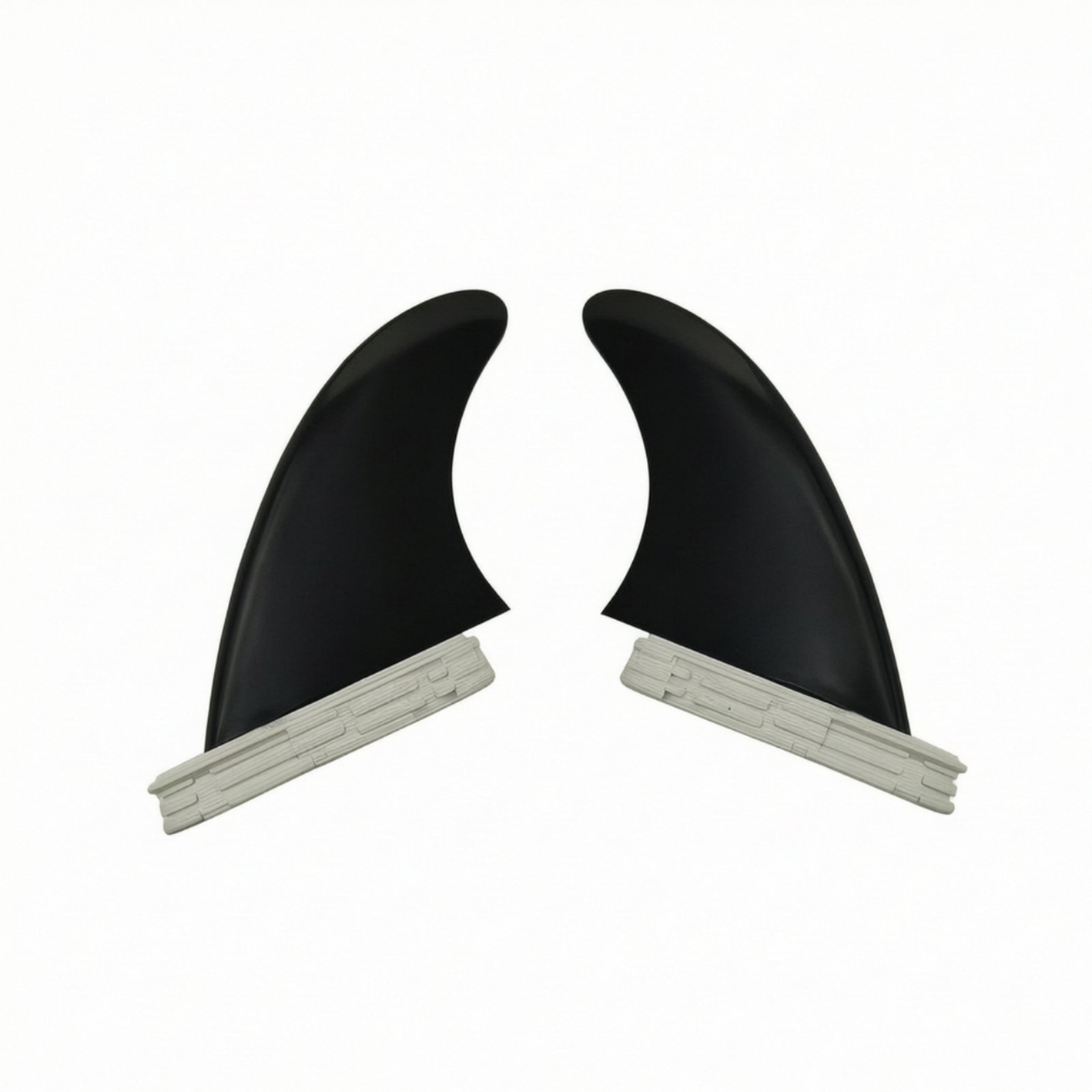 2 Pieces Surfing Board Fins with Double-Tab Base Control