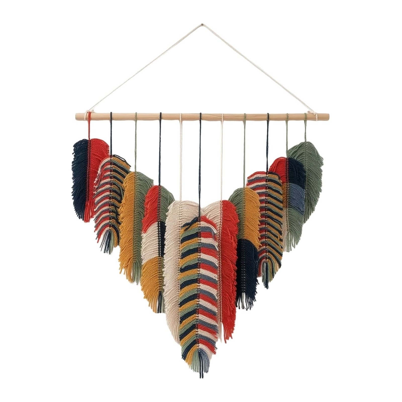 Handwoven Foliage Wall Hanging