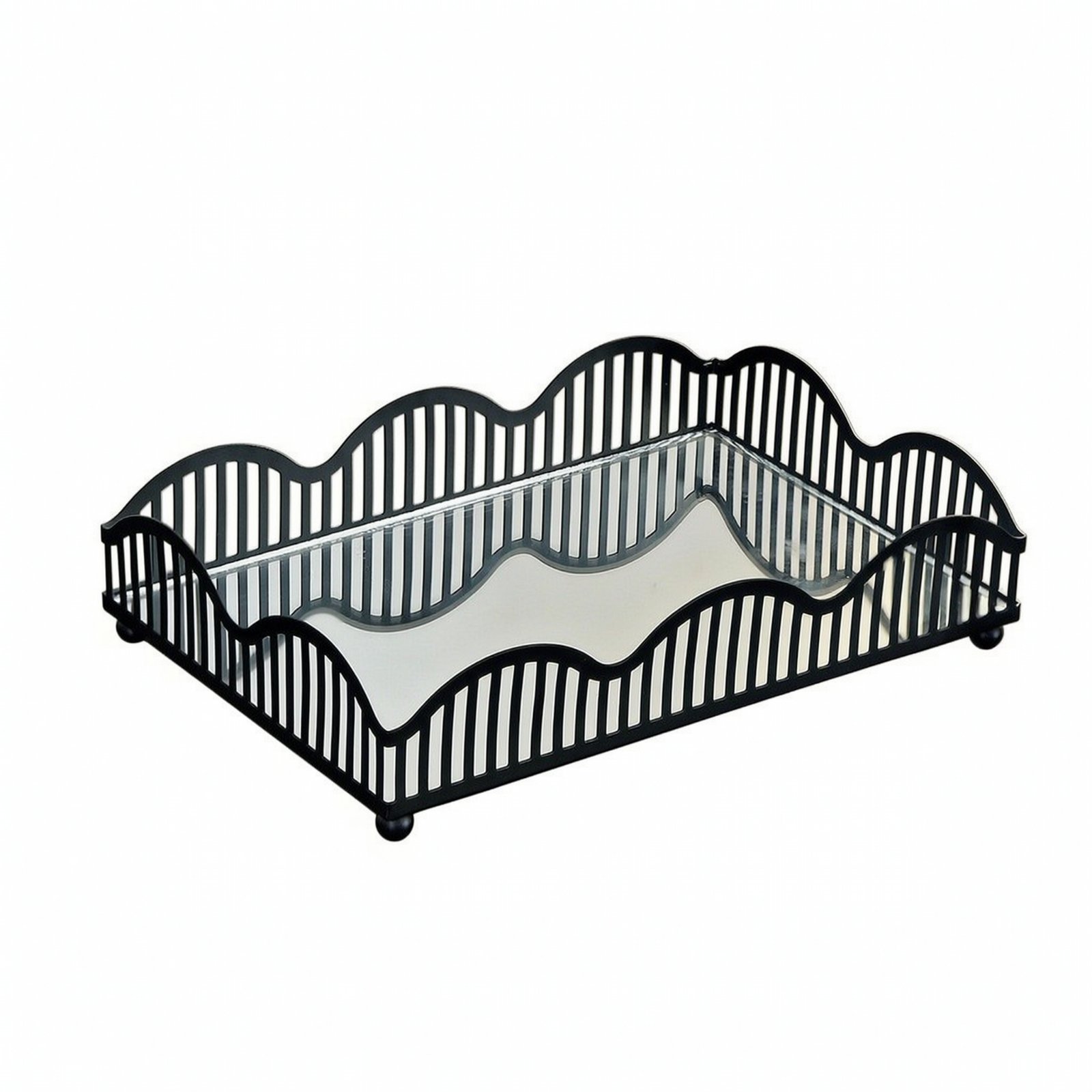 Mirrored Vanity Tray – Black