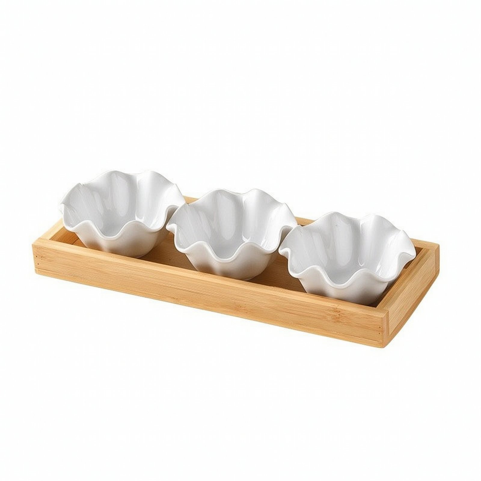 Ceramic Serving Tray with Bowls