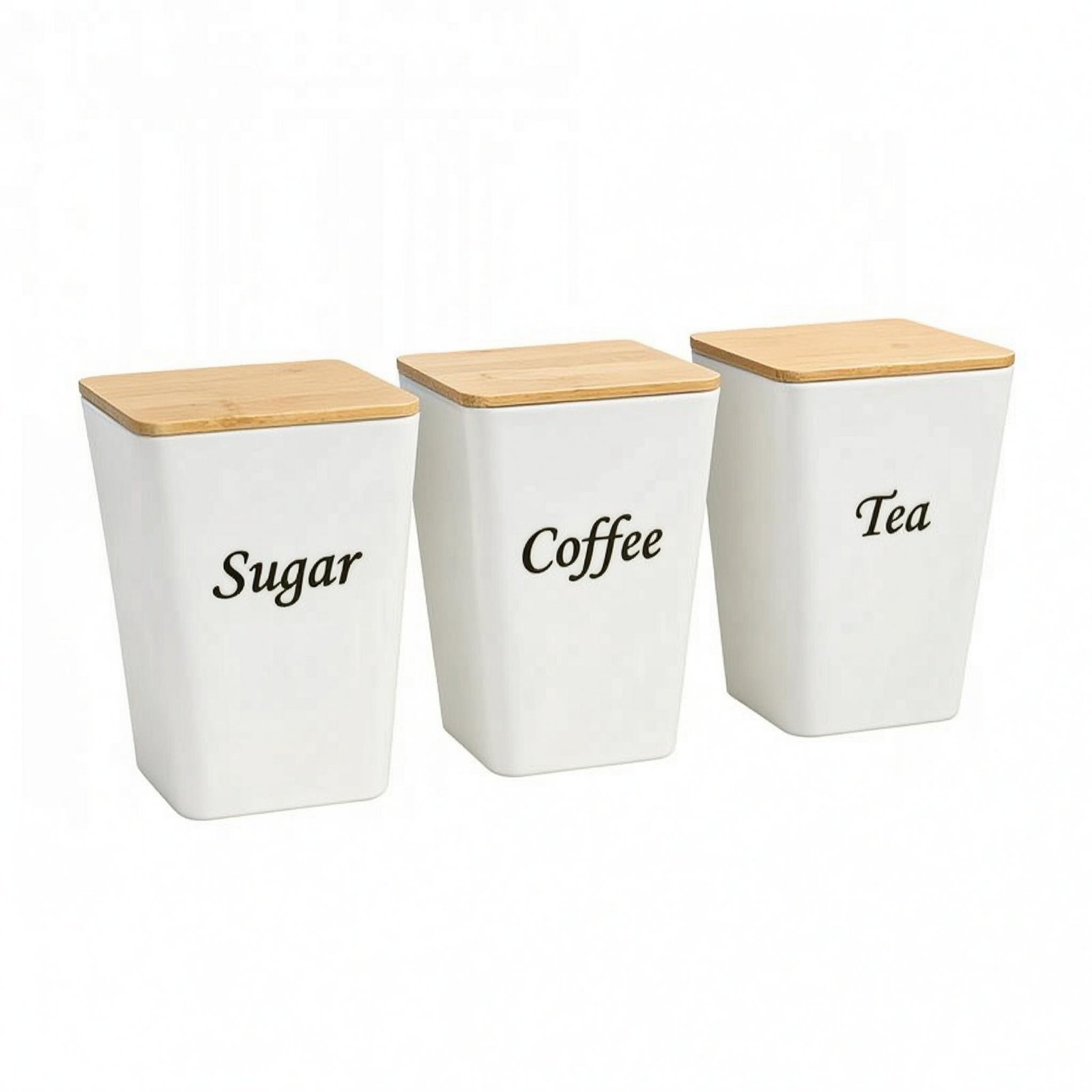 3-Piece Bamboo Lid Canister Set