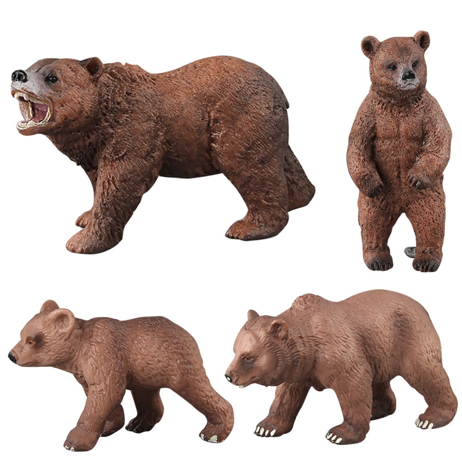 4 Pieces Bear Figurine
