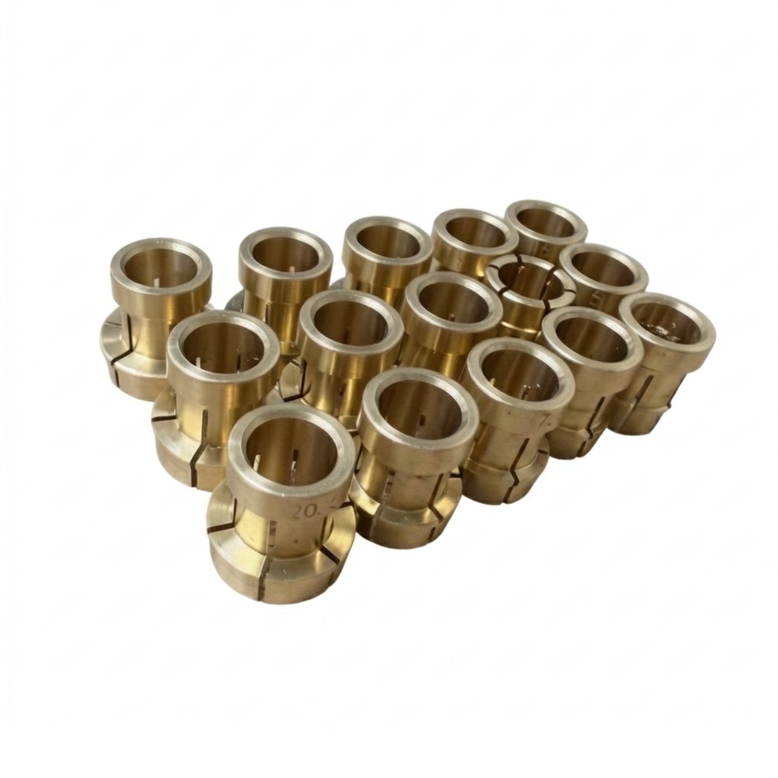 15-Piece Brass Precision Collet Rings