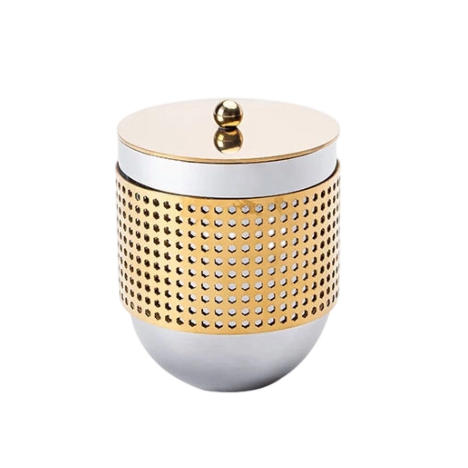 Storage Jar with Lid Metal