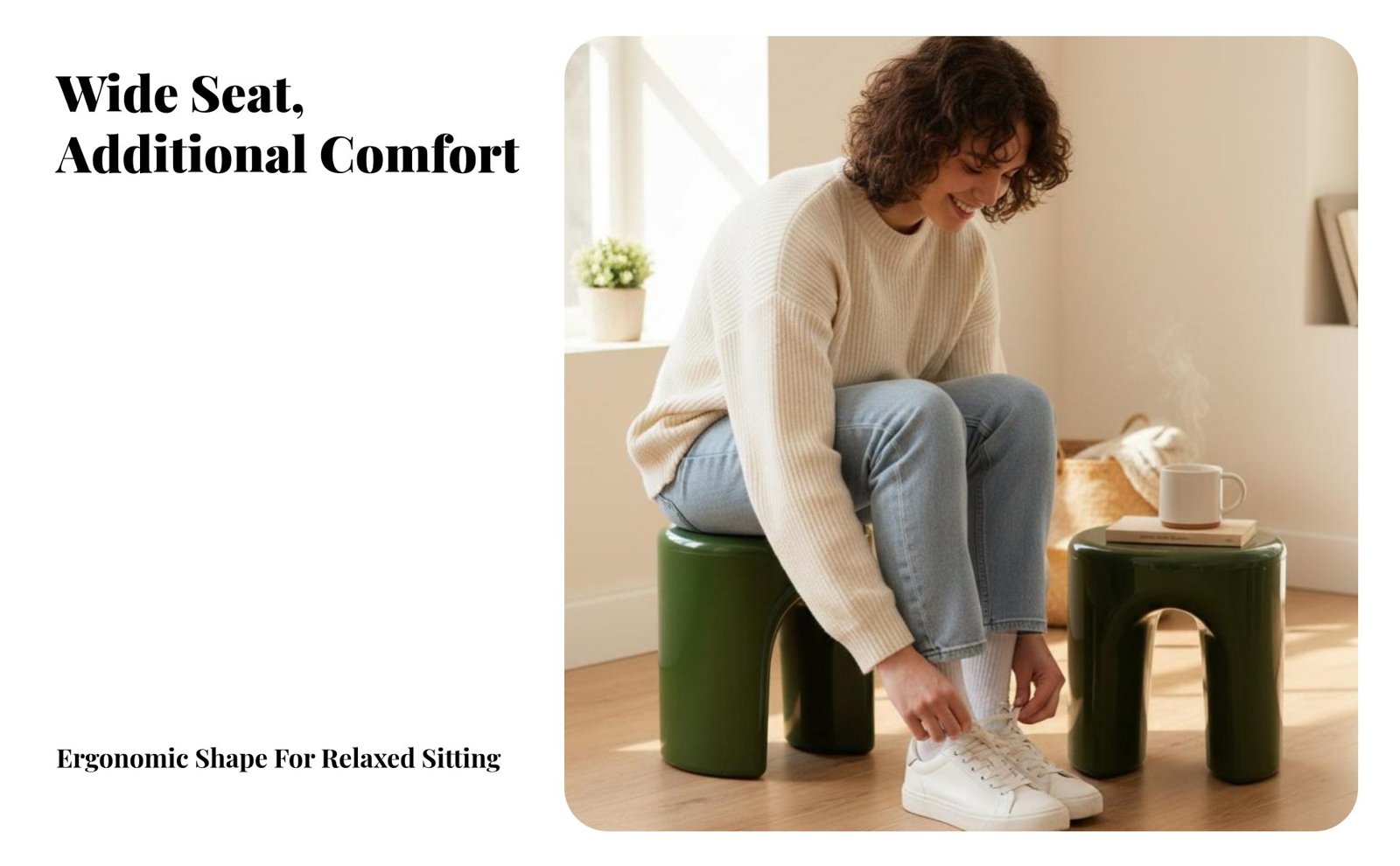 Arched Leg Stool