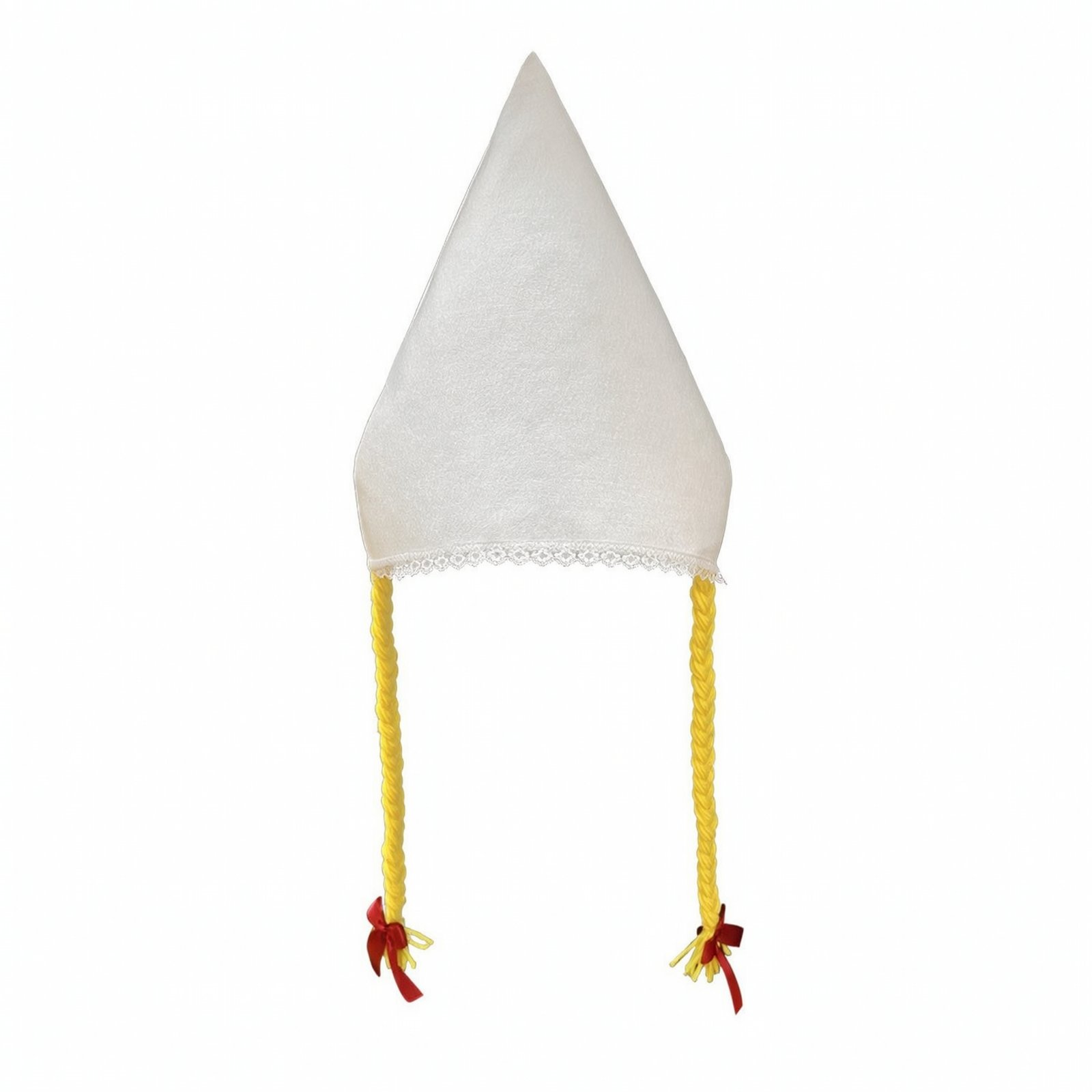 Felt Cone Hat with Braids
