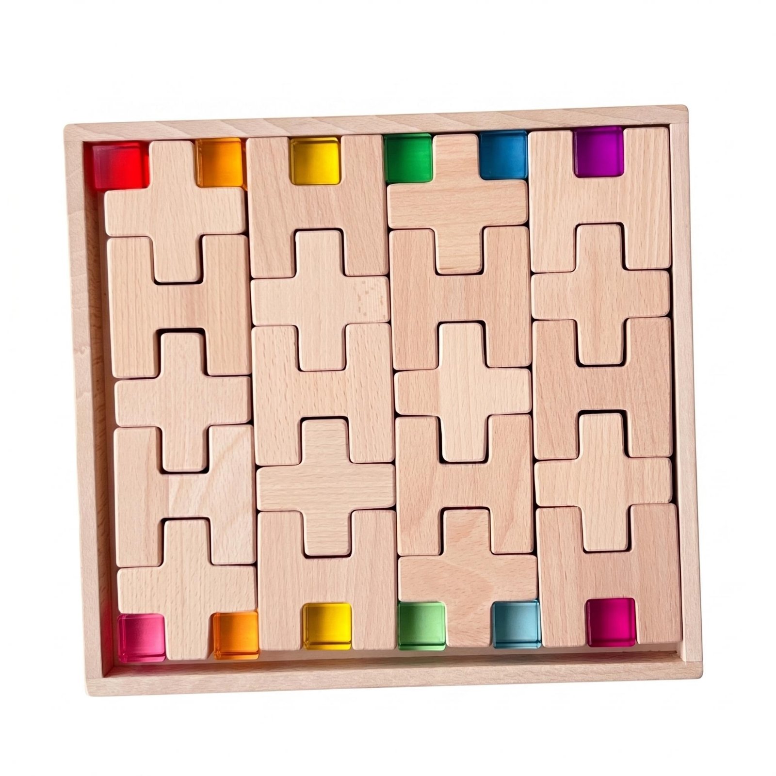 Translucent Rainbow Wooden Blocks