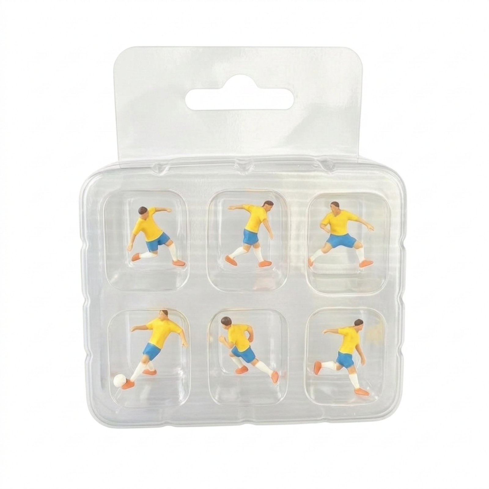 Soccer Player Figures 1/87 6 Pieces