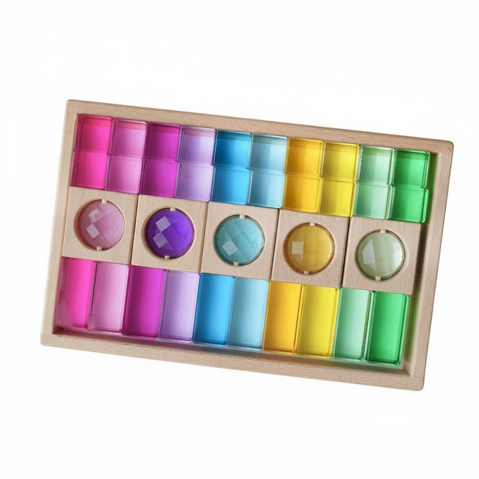 Rainbow Acrylic Gem Blocks