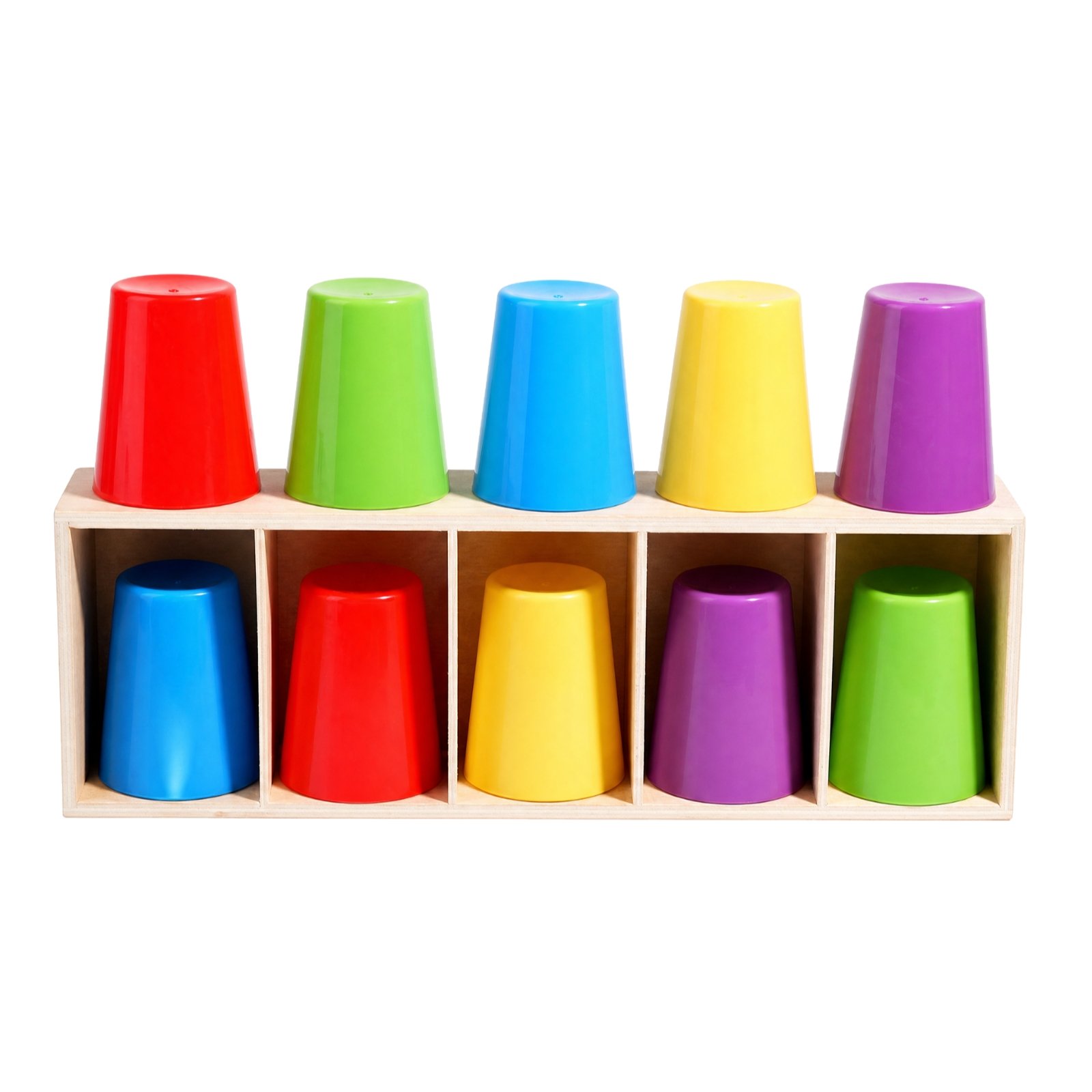 10-Piece Color Matching Cup Set