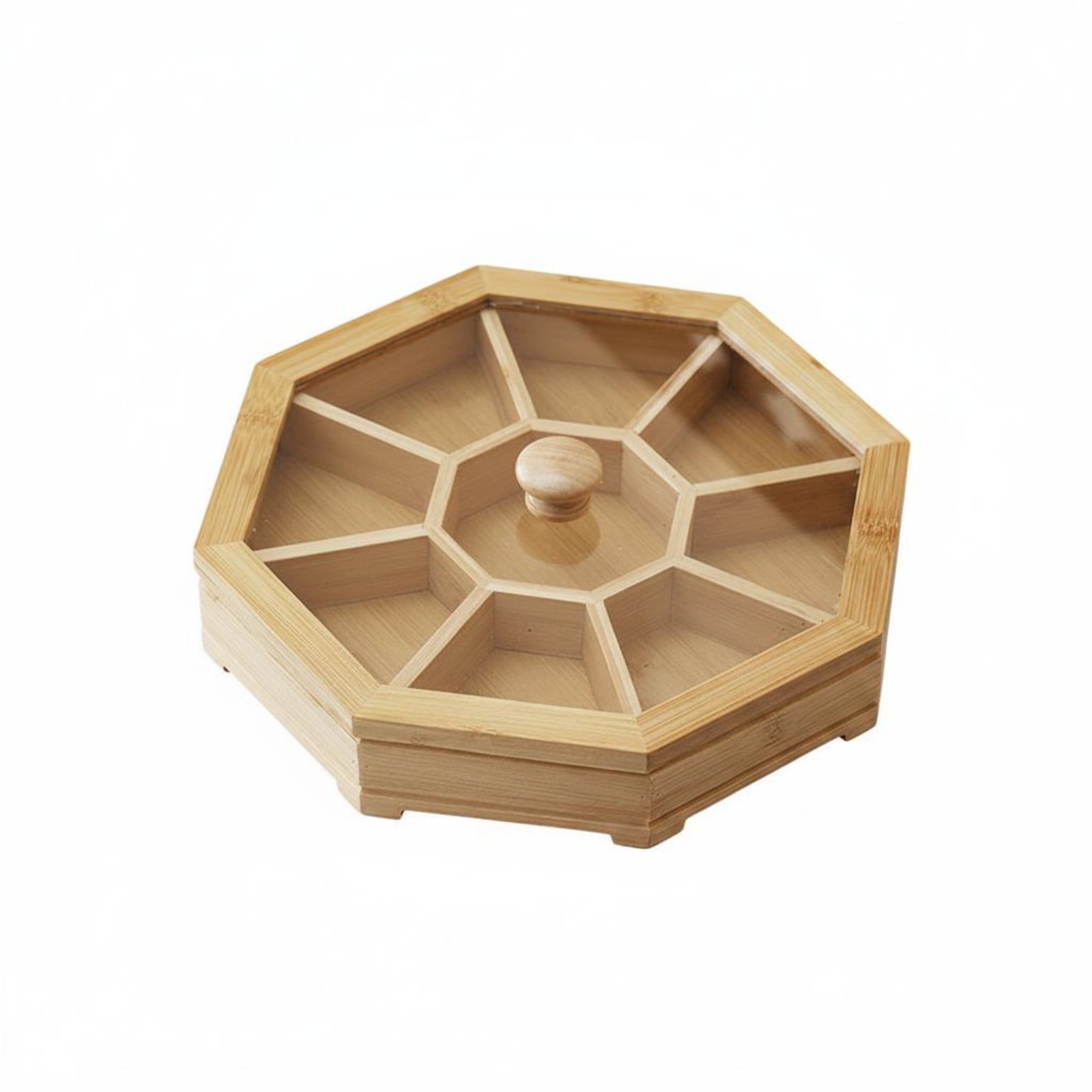 Transparent Lid Snack Tray