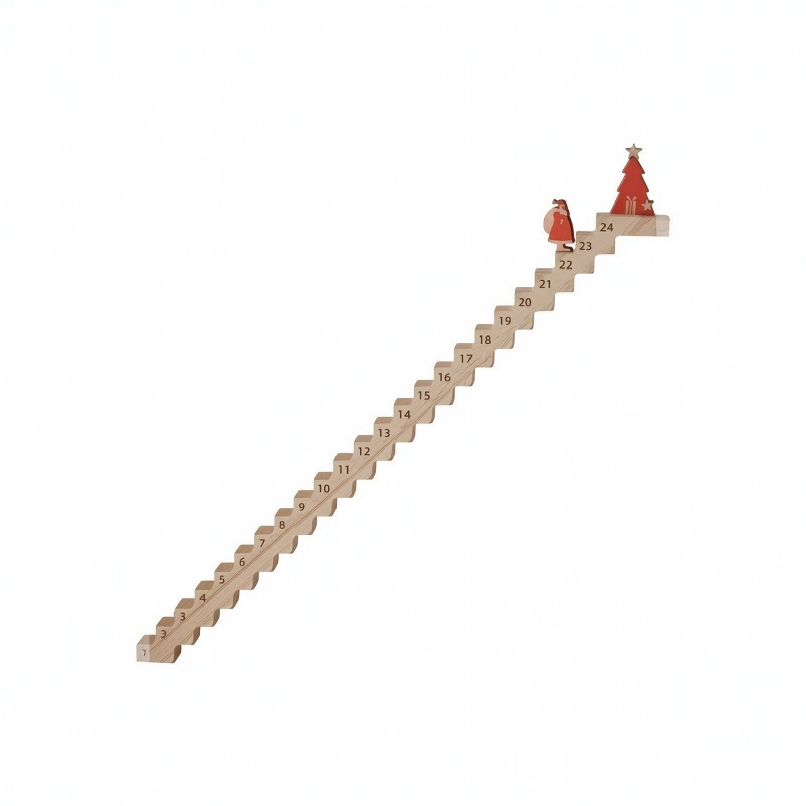 Wood Staircase Calendar Ornament