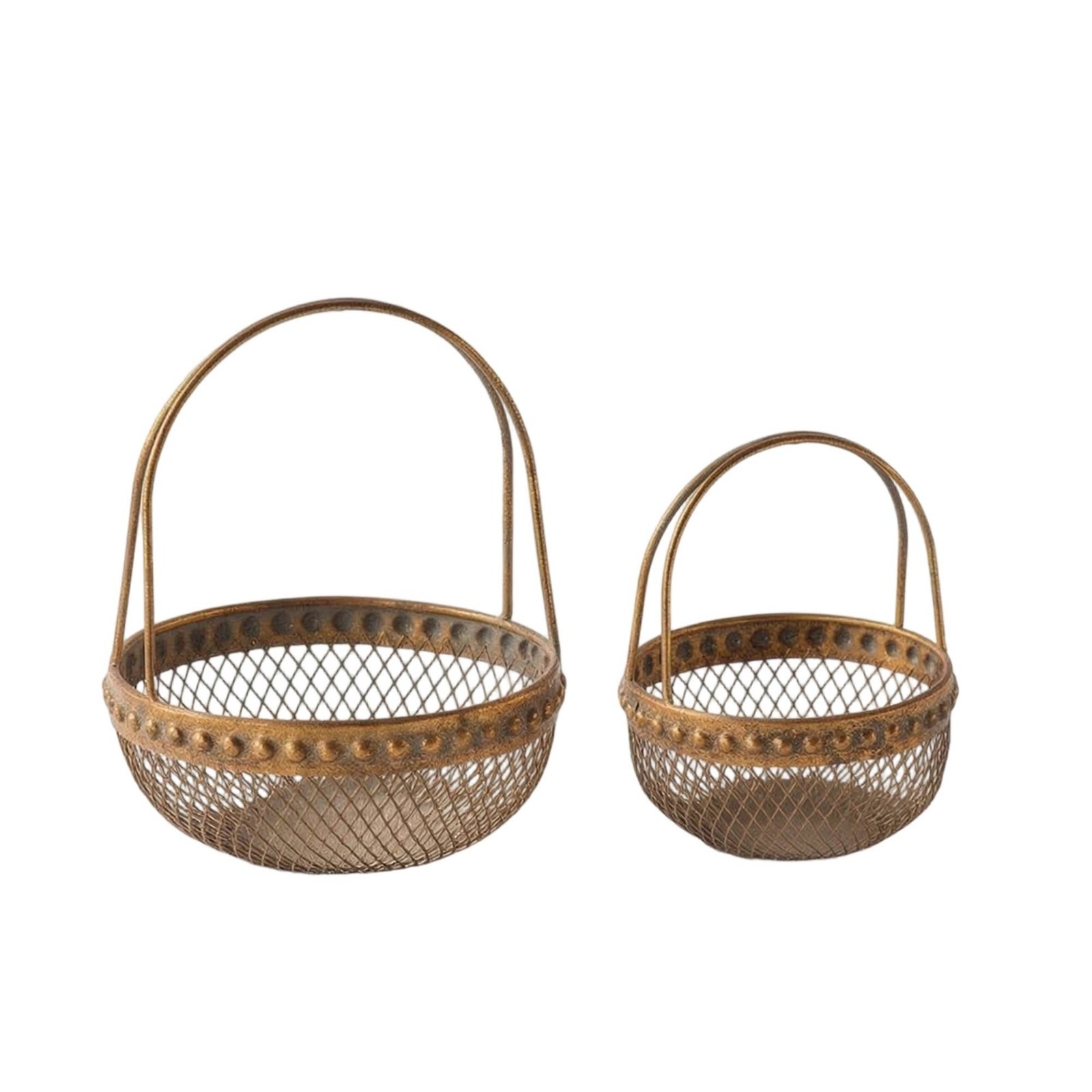 2-Piece Wire Basket with Handles