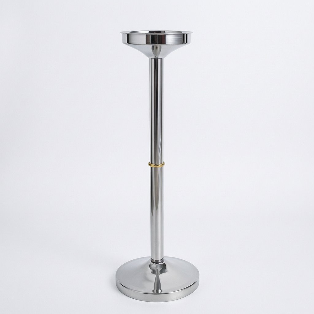 Stainless Steel Ice Bucket Stand – Natural, Detachable