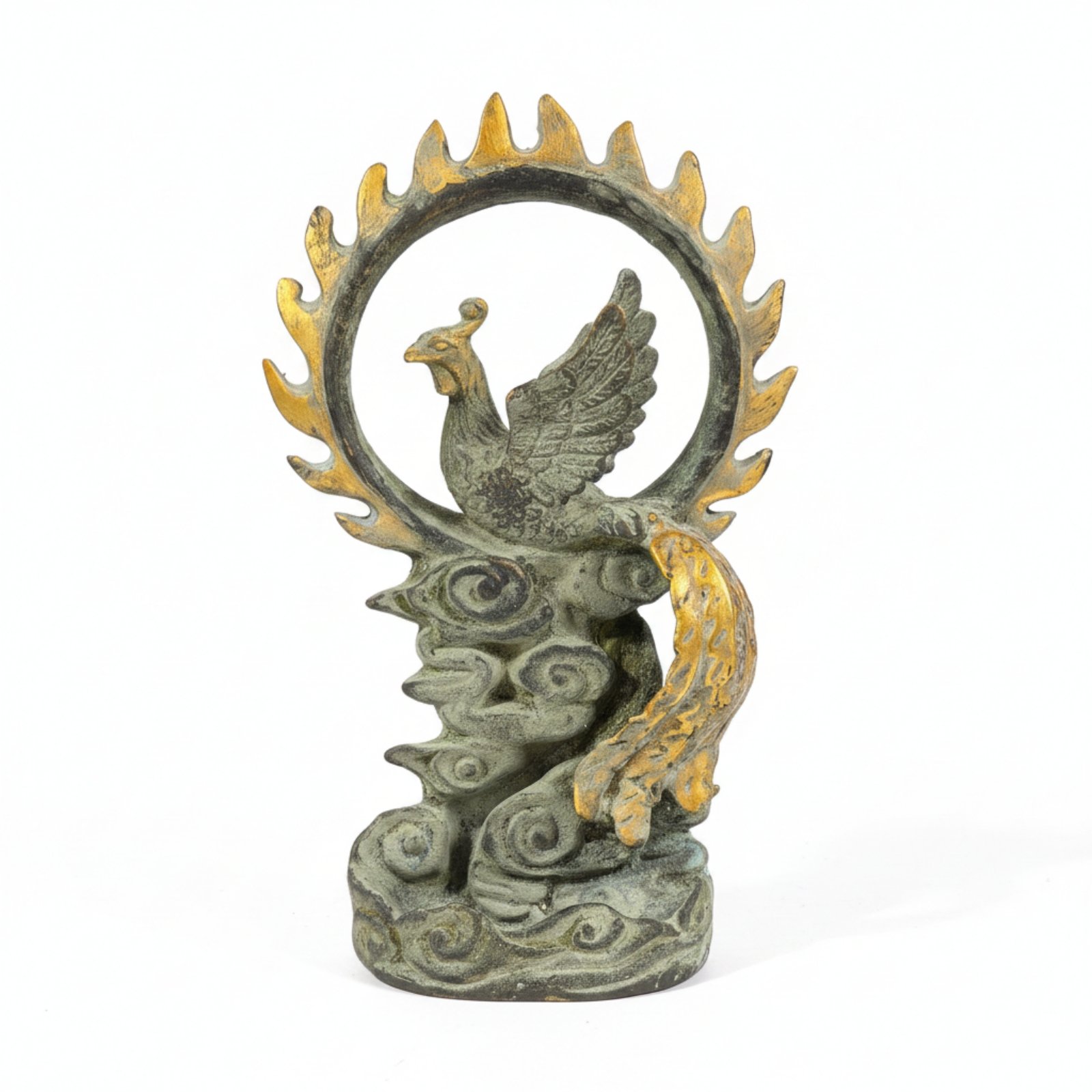 Mythical Bird Figurine with Mist Base