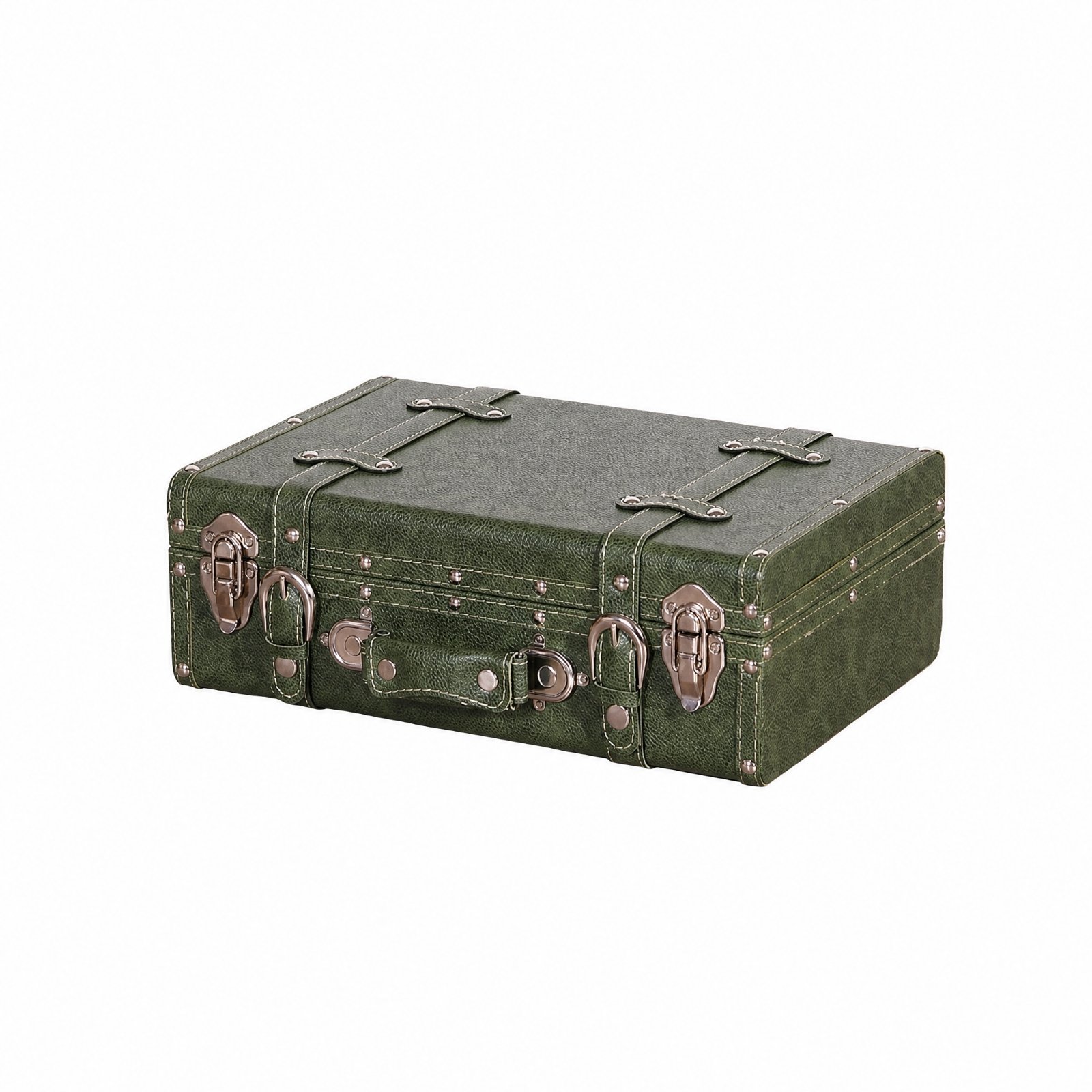 PU Leather Suitcase with Reinforced Edges