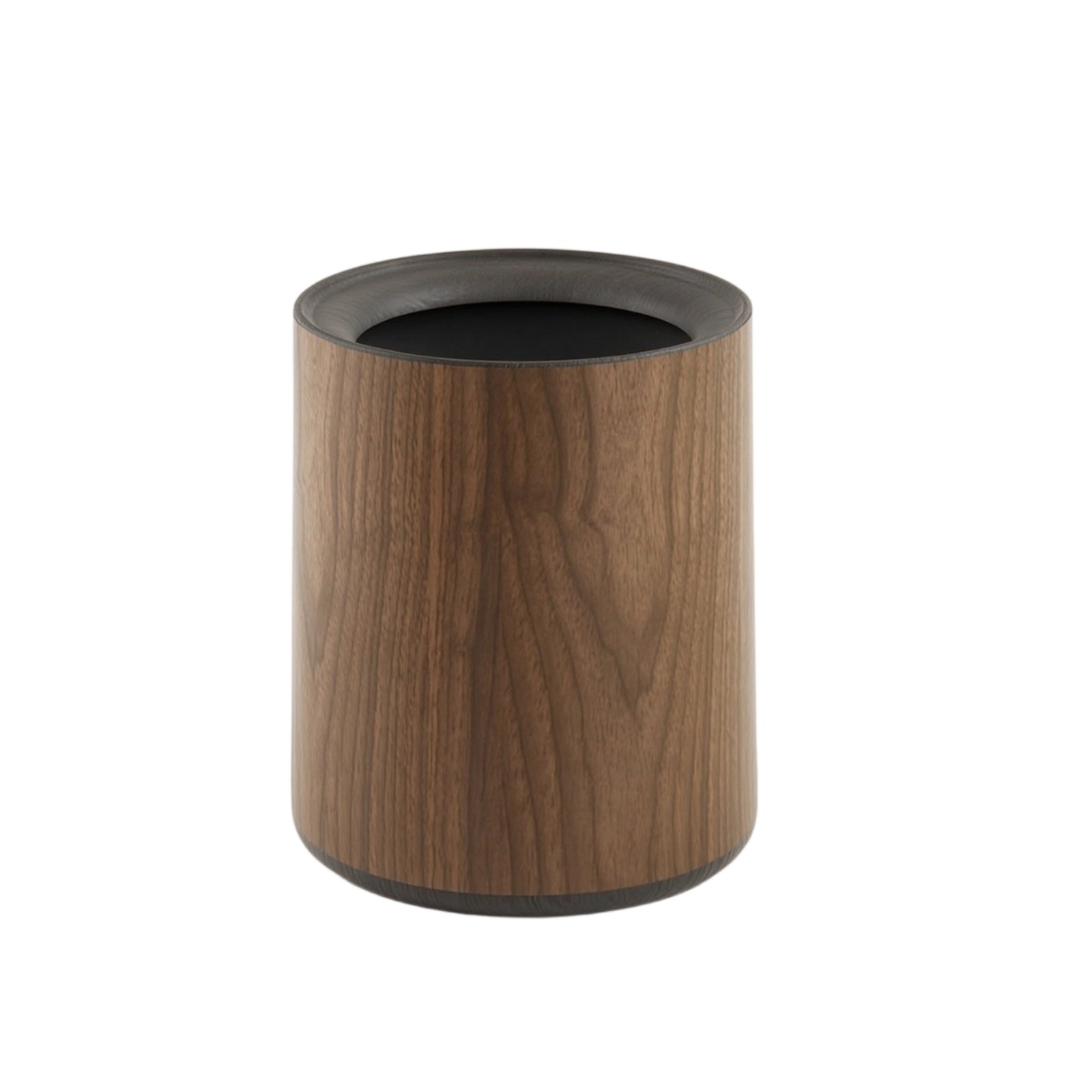 Wood Grain Trash Can – Round M No Wheels