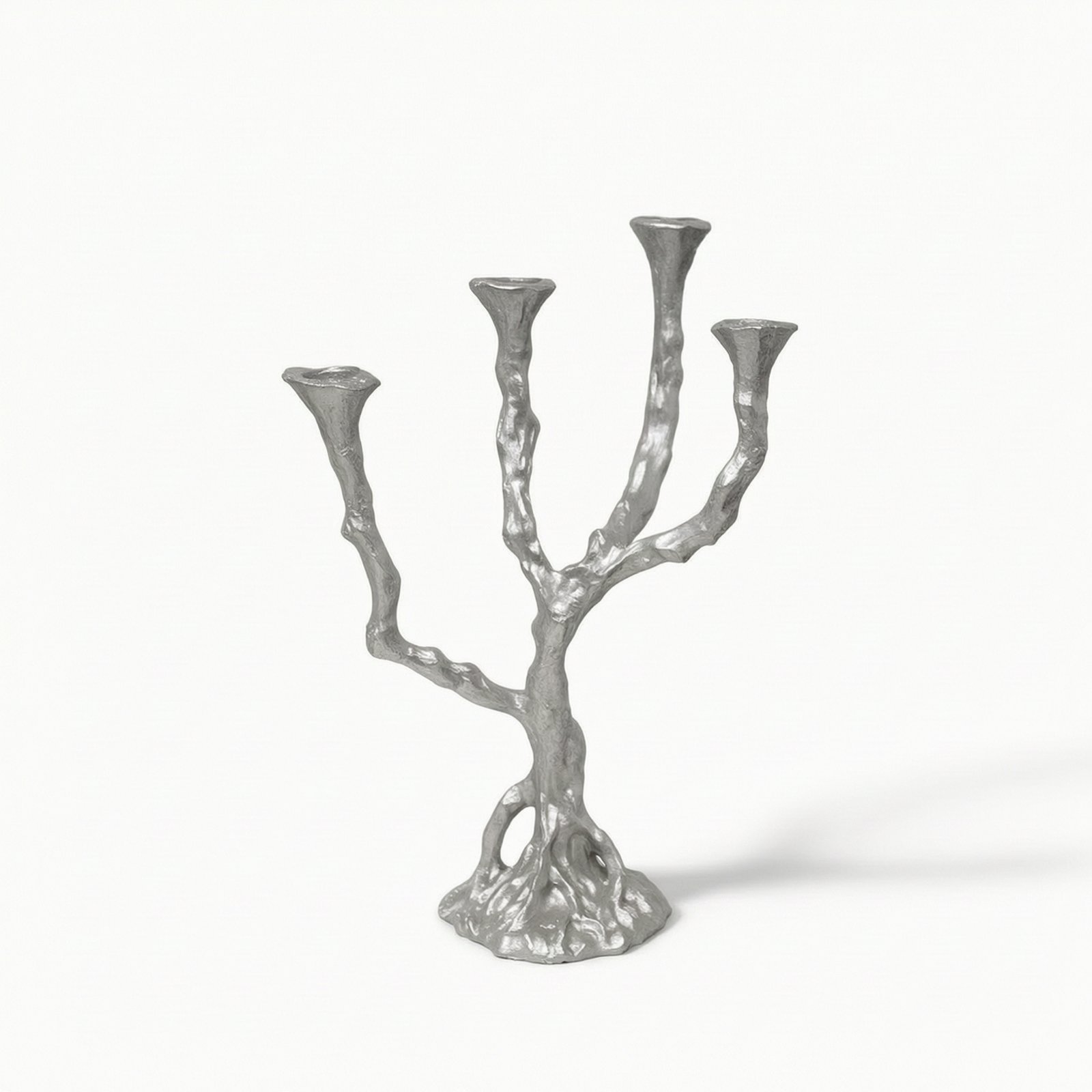 Silver Tree Branch Candelabra