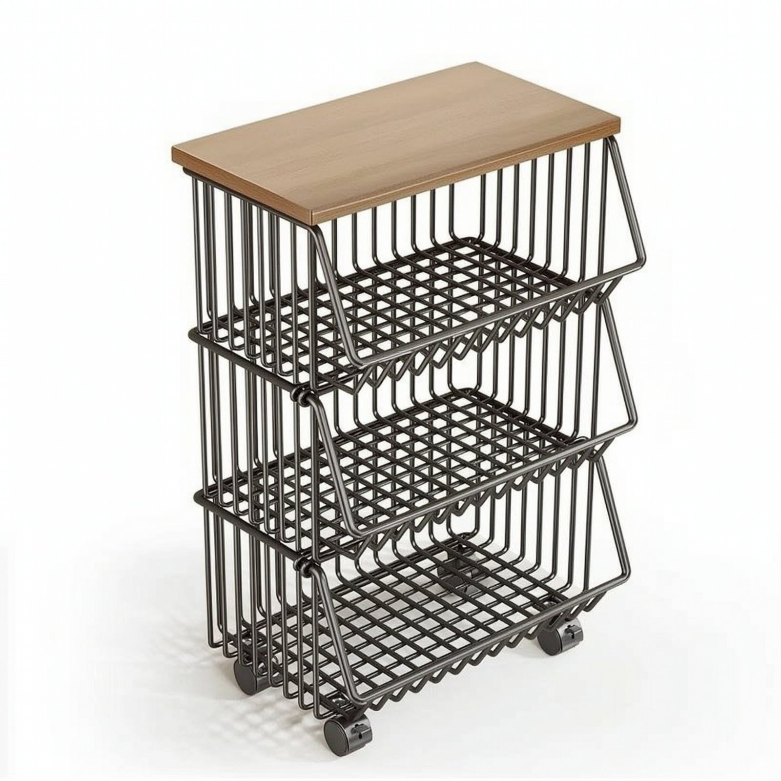 Kitchen Storage Cart Wood