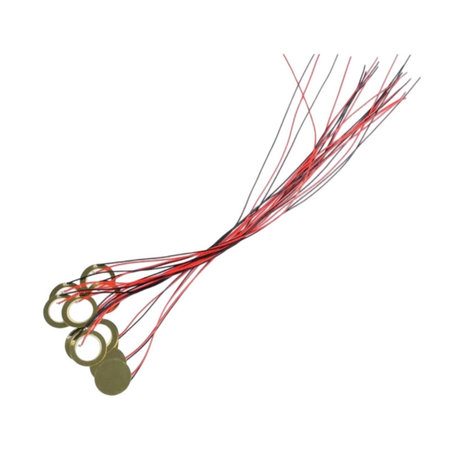 15-Piece Pre-Wired Brass Piezo Pickup Disc