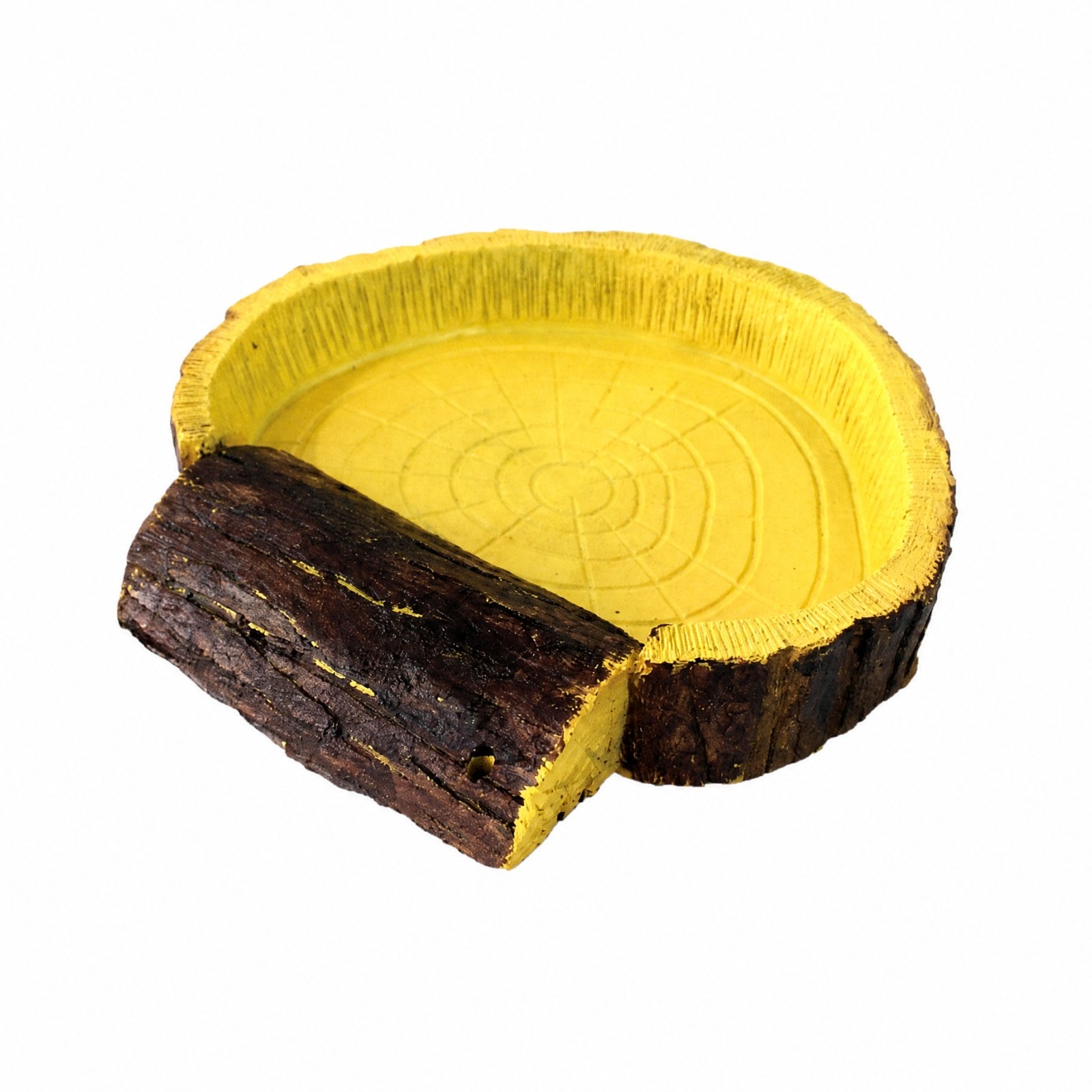 Reptile Water Bowl + Green Turtle Basking Dock