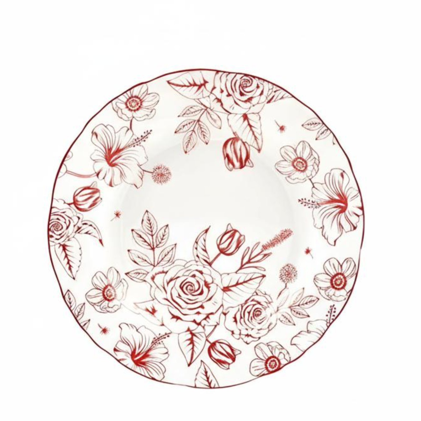 Red Ceramic Bowl Set