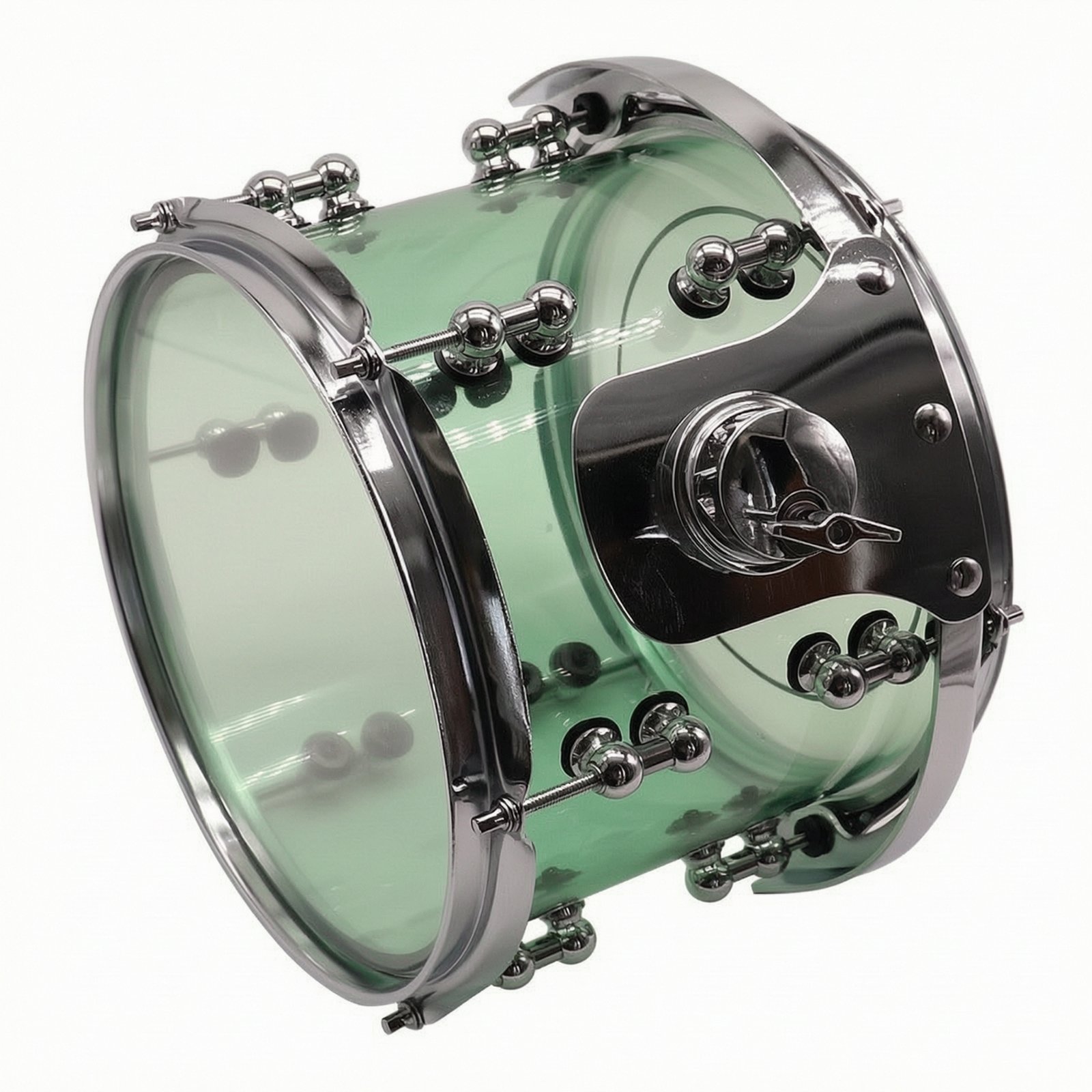10x8Inch Green Acrylic Snare Drum