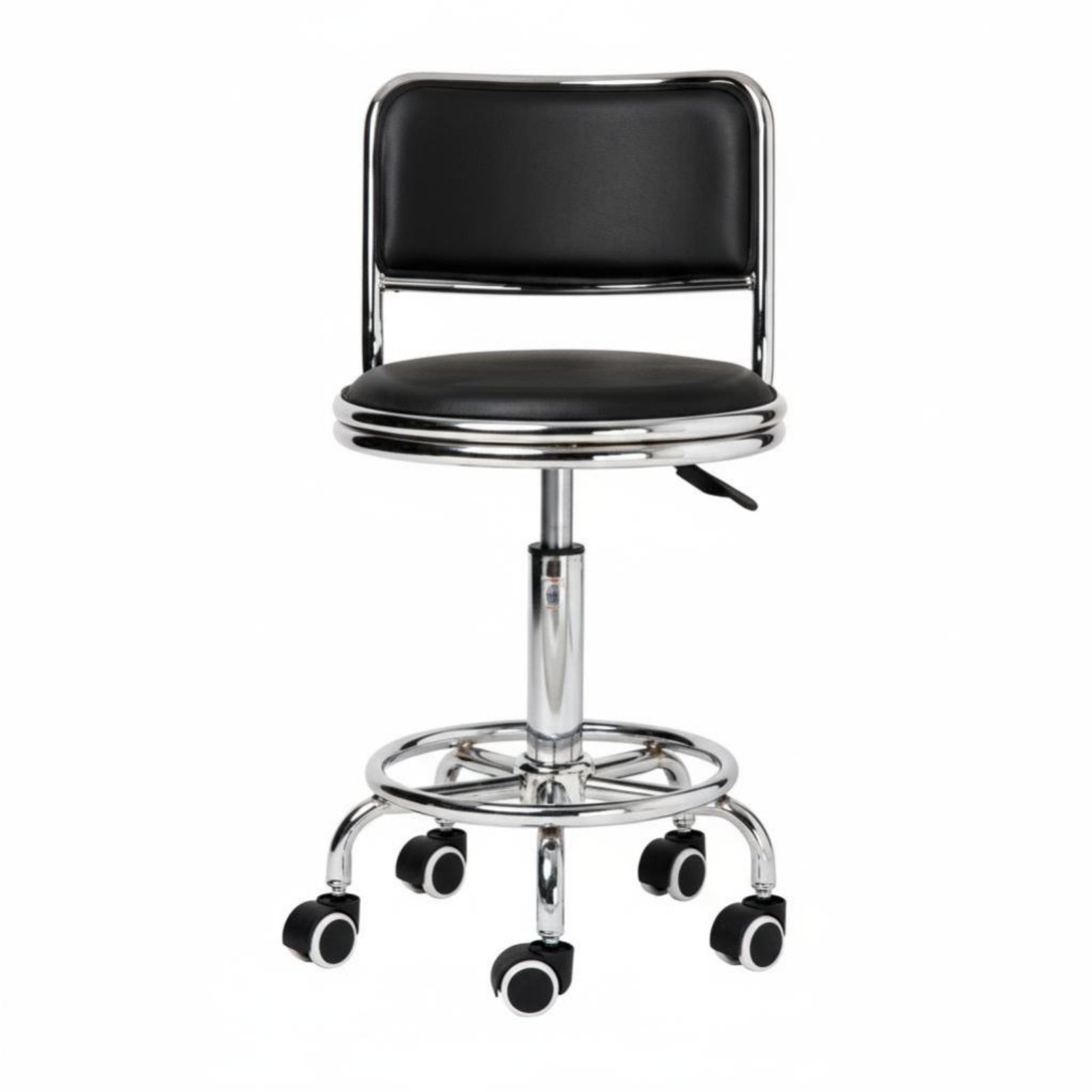 Adjustable Round Rolling Stool