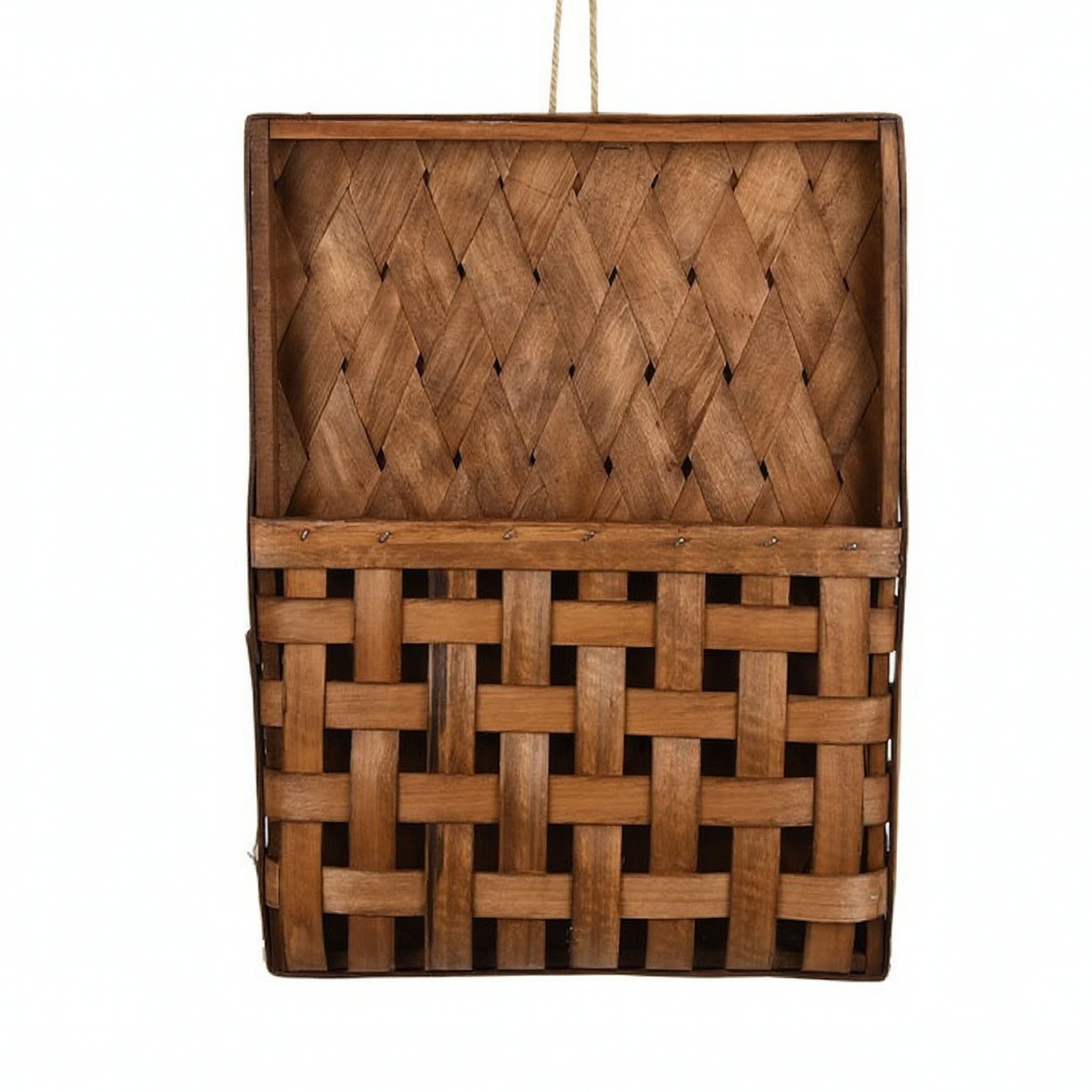 Wooden Wall-Mounted Basket