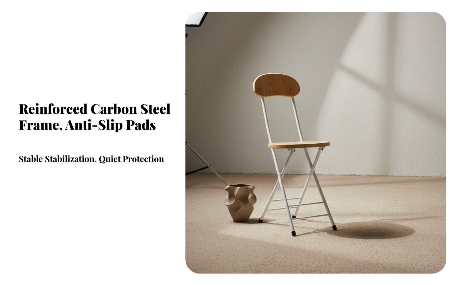 Foldable Round-Seat Chair