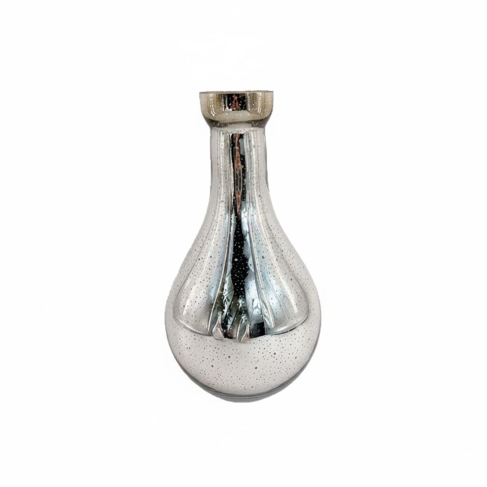 Silver Glass Vase