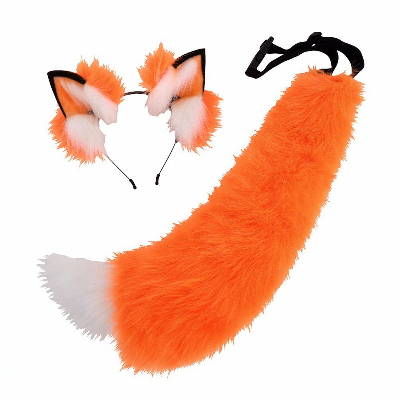 Vulpine Ear Headband with Tail