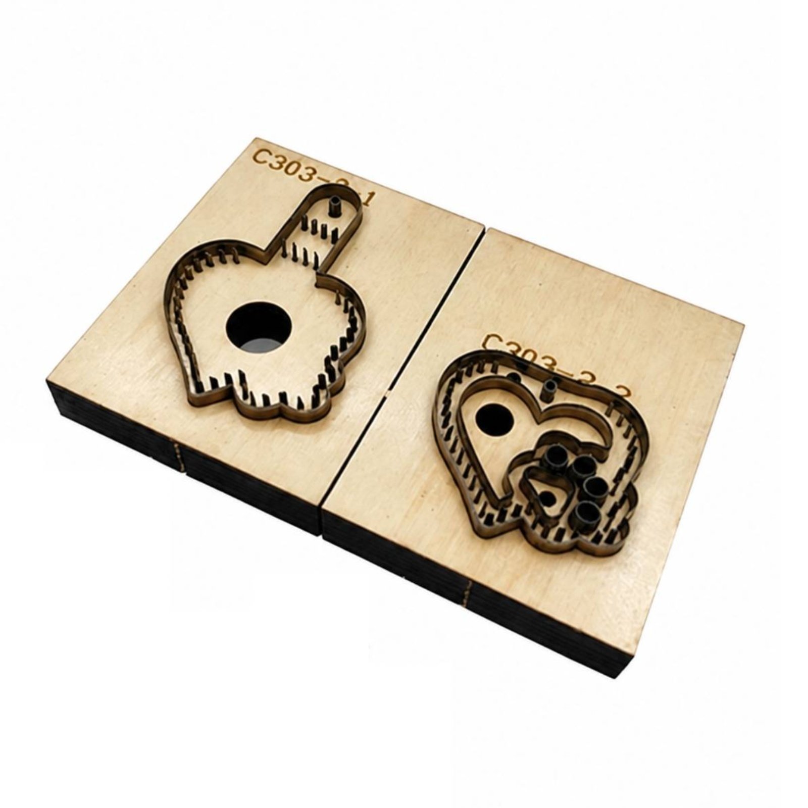 Paw and Heart Leather Cutting Die