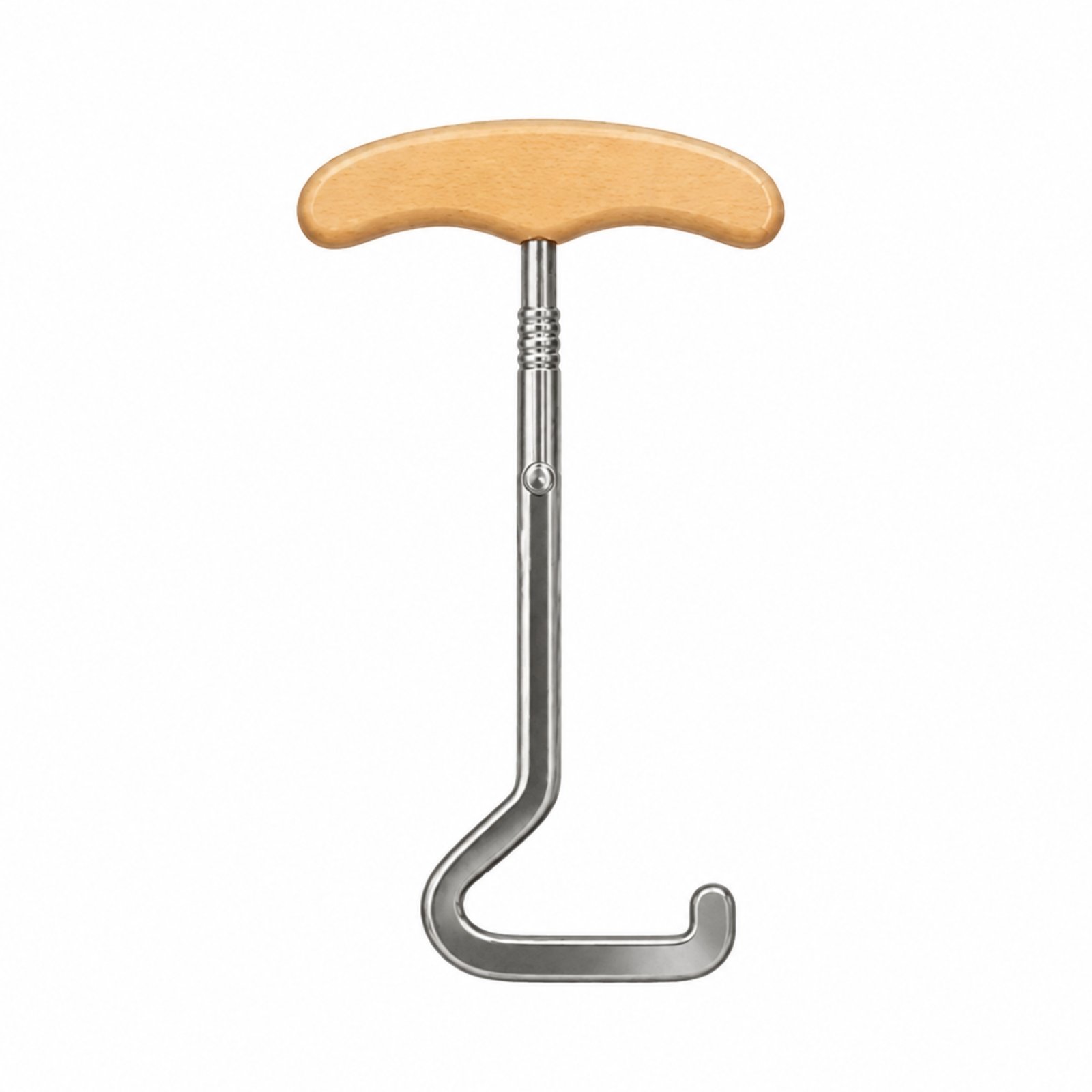 Long-Handled Shoehorn Hooked End