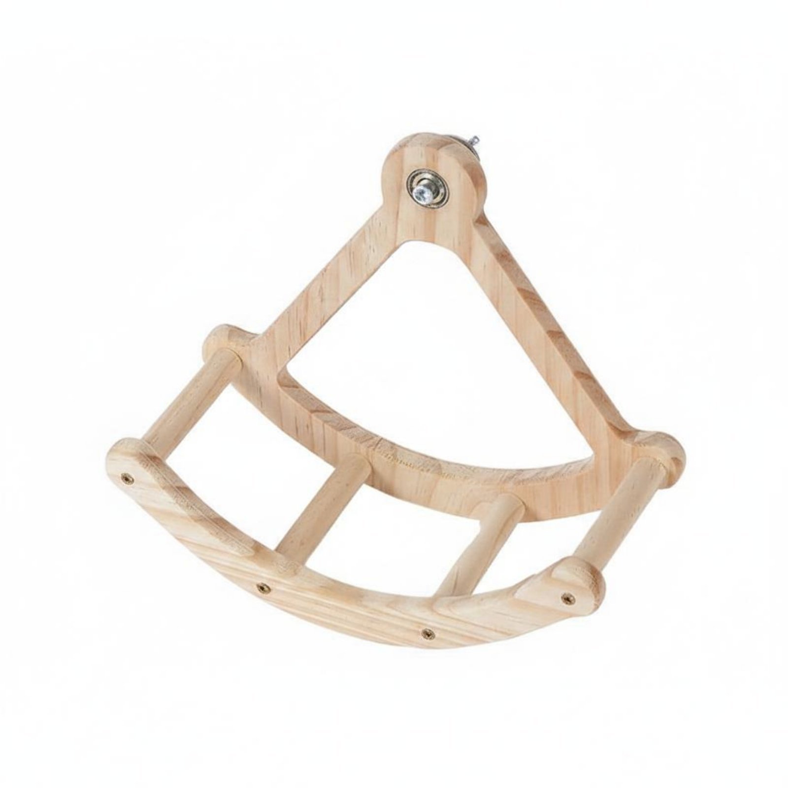Wooden Parrot Running Wheel