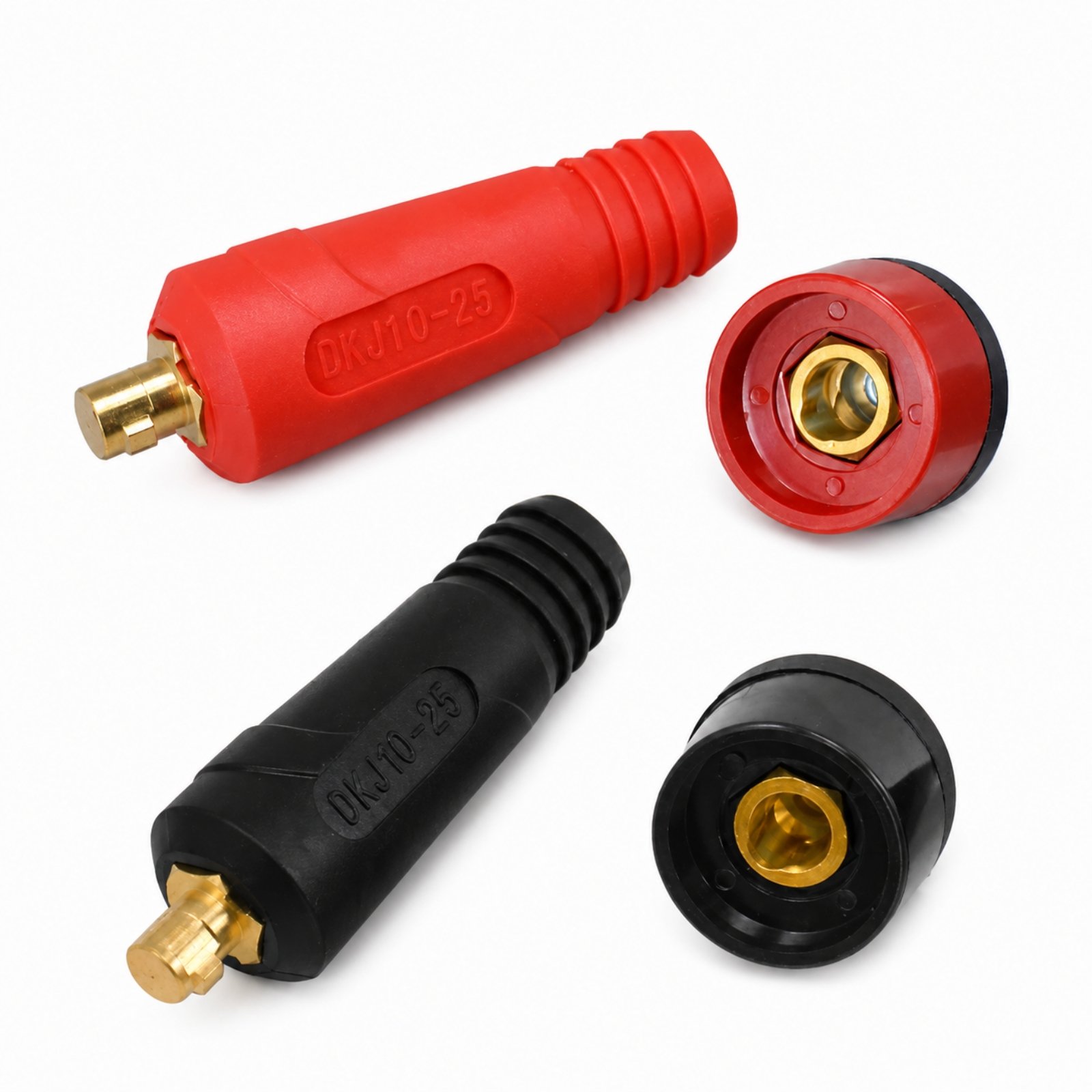4-Piece Insulated Welding Cable Connector