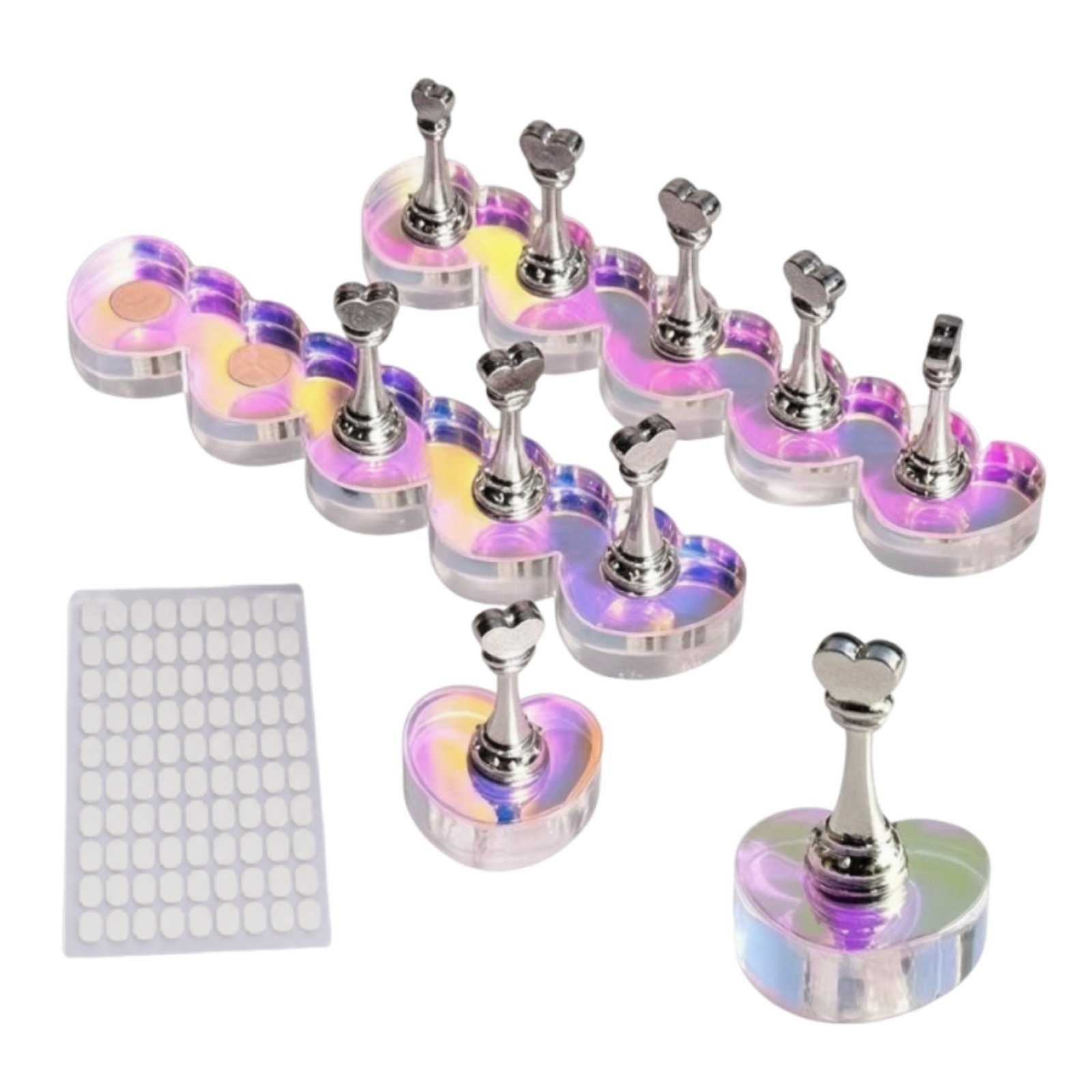 Heart-Shaped Nail Display Holder