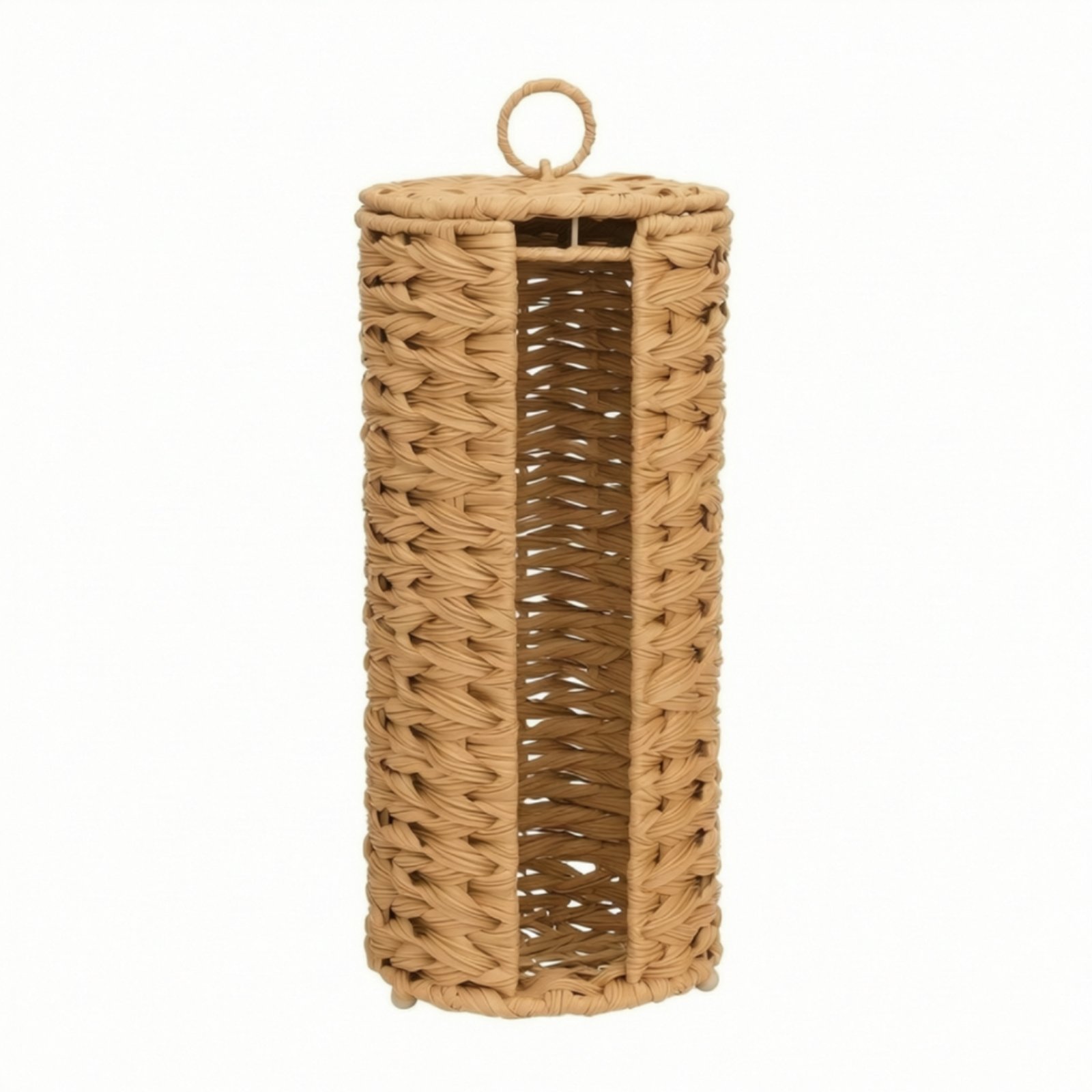 Rattan-Style Toilet Paper Organizer