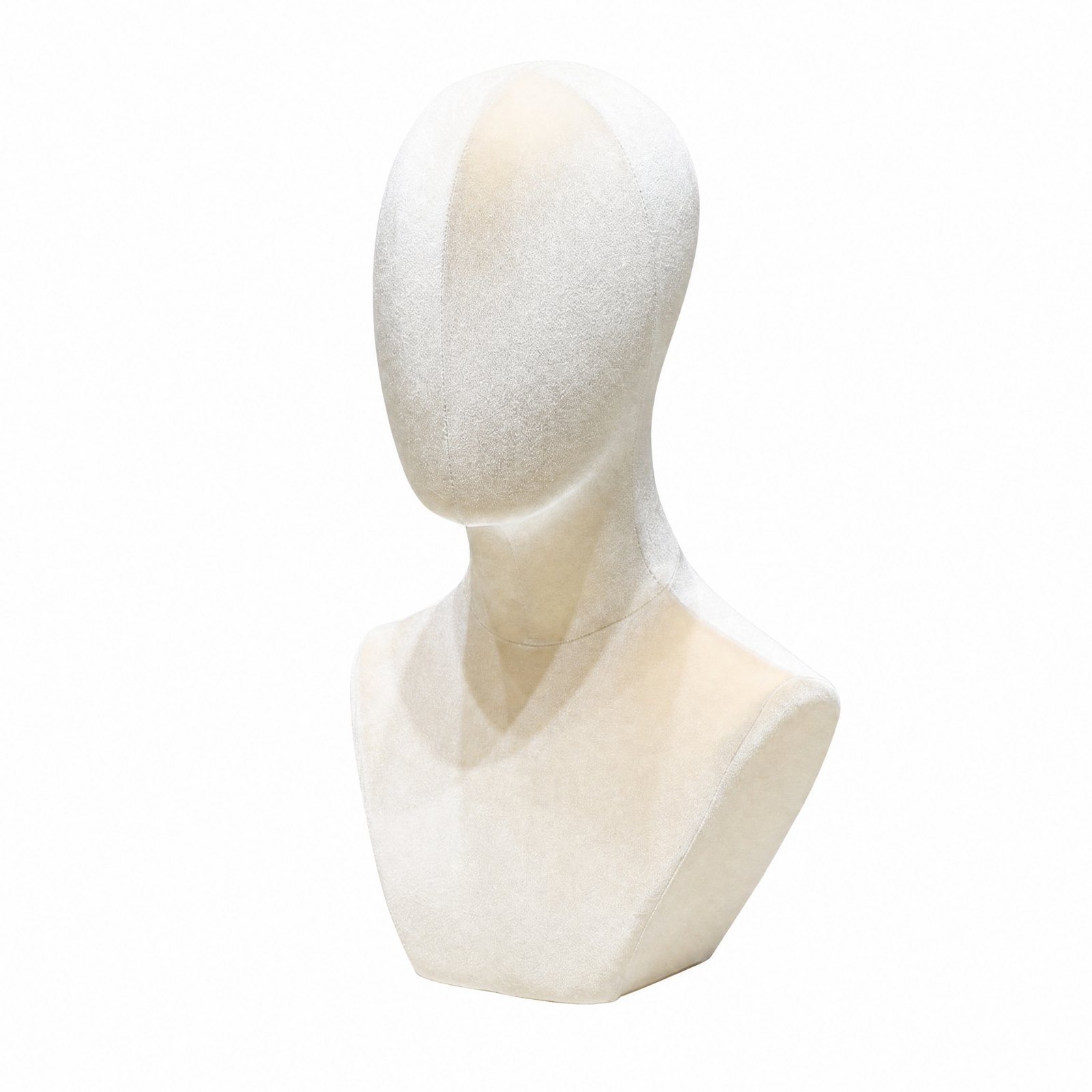 Textile-Covered Display Bust