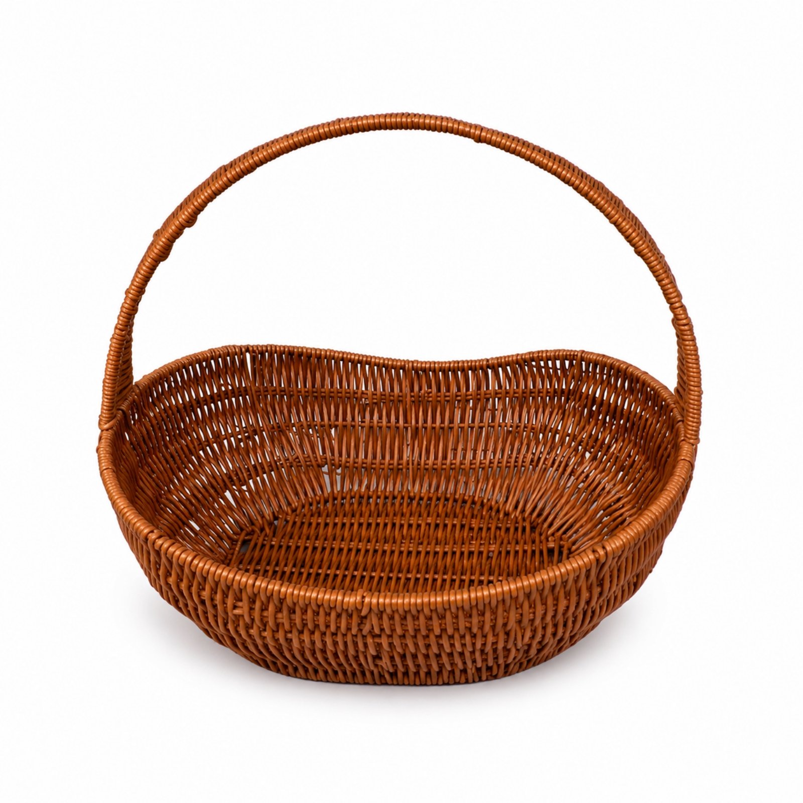 Boat-Shaped Woven Basket