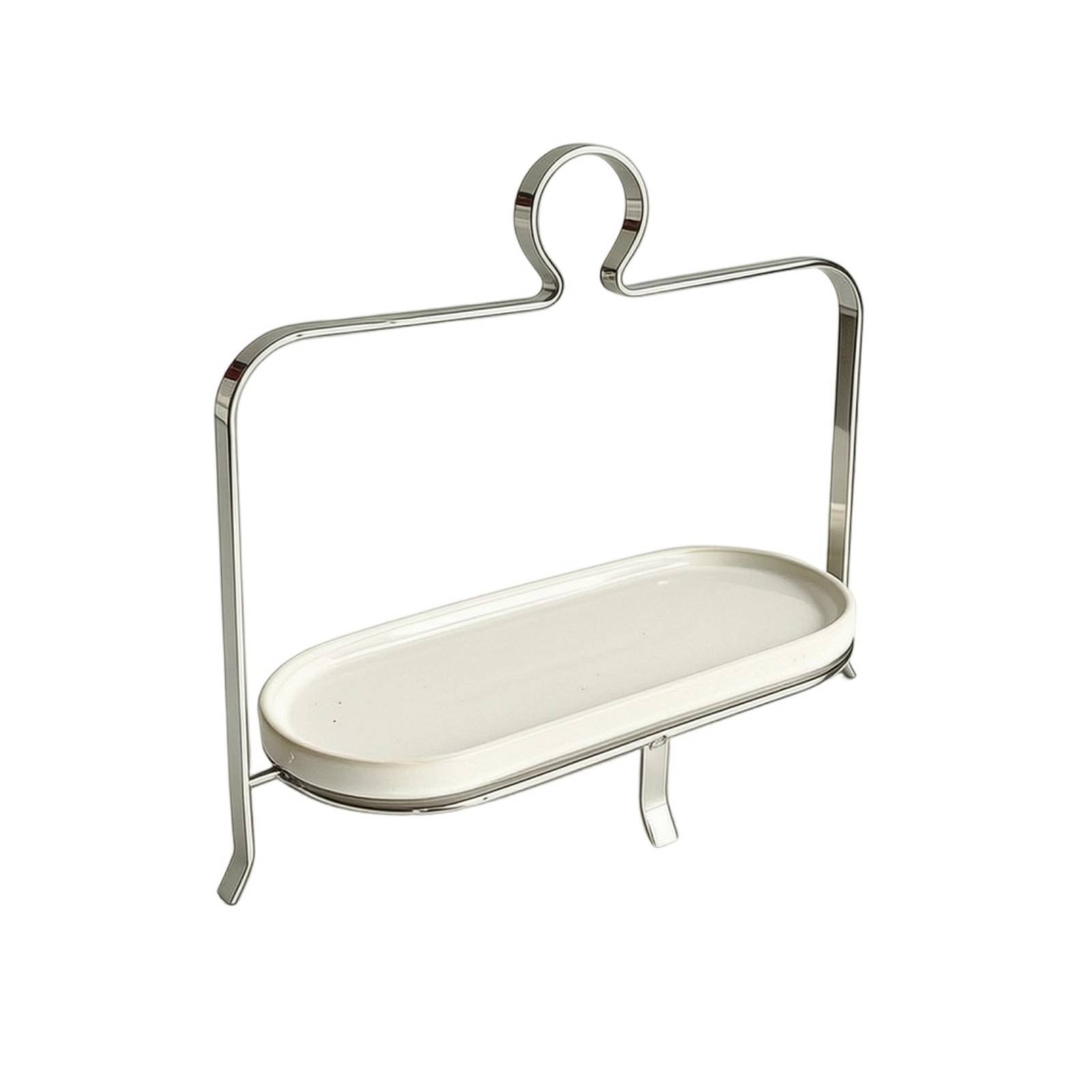 Stainless Steel Dessert Stand – Silver 1-tier