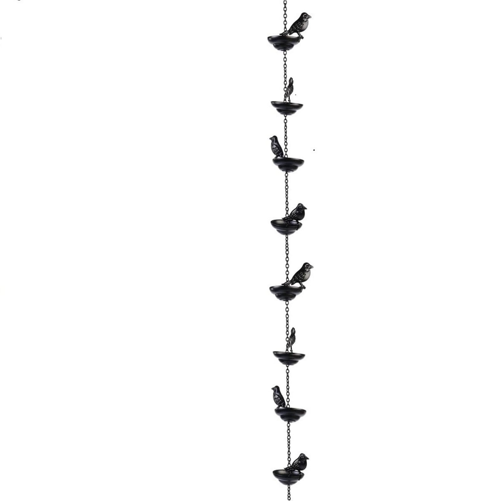 Rain Chain with Bird Cups