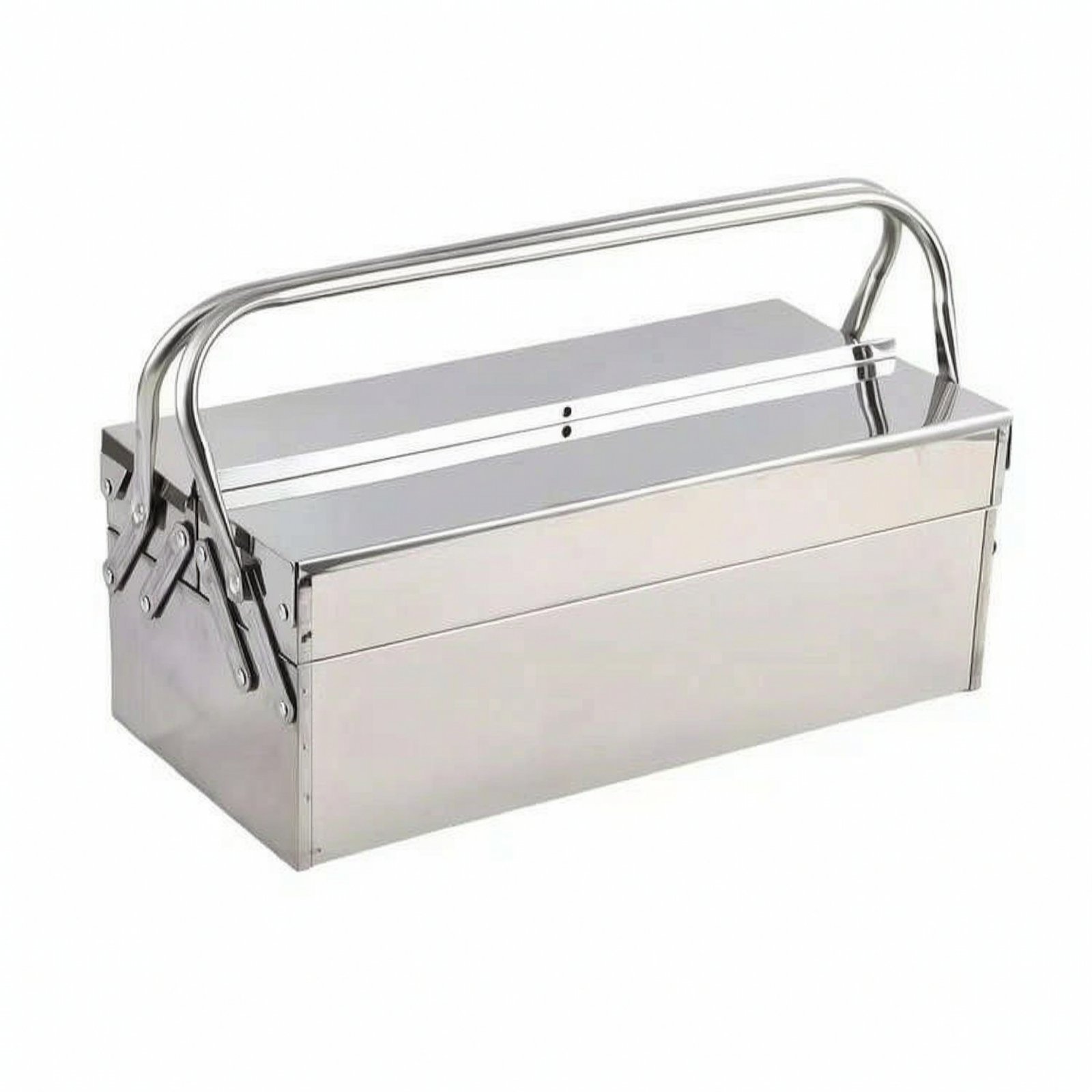 Stainless Steel Rust Resistant Double Layer Hinged Lid Easy