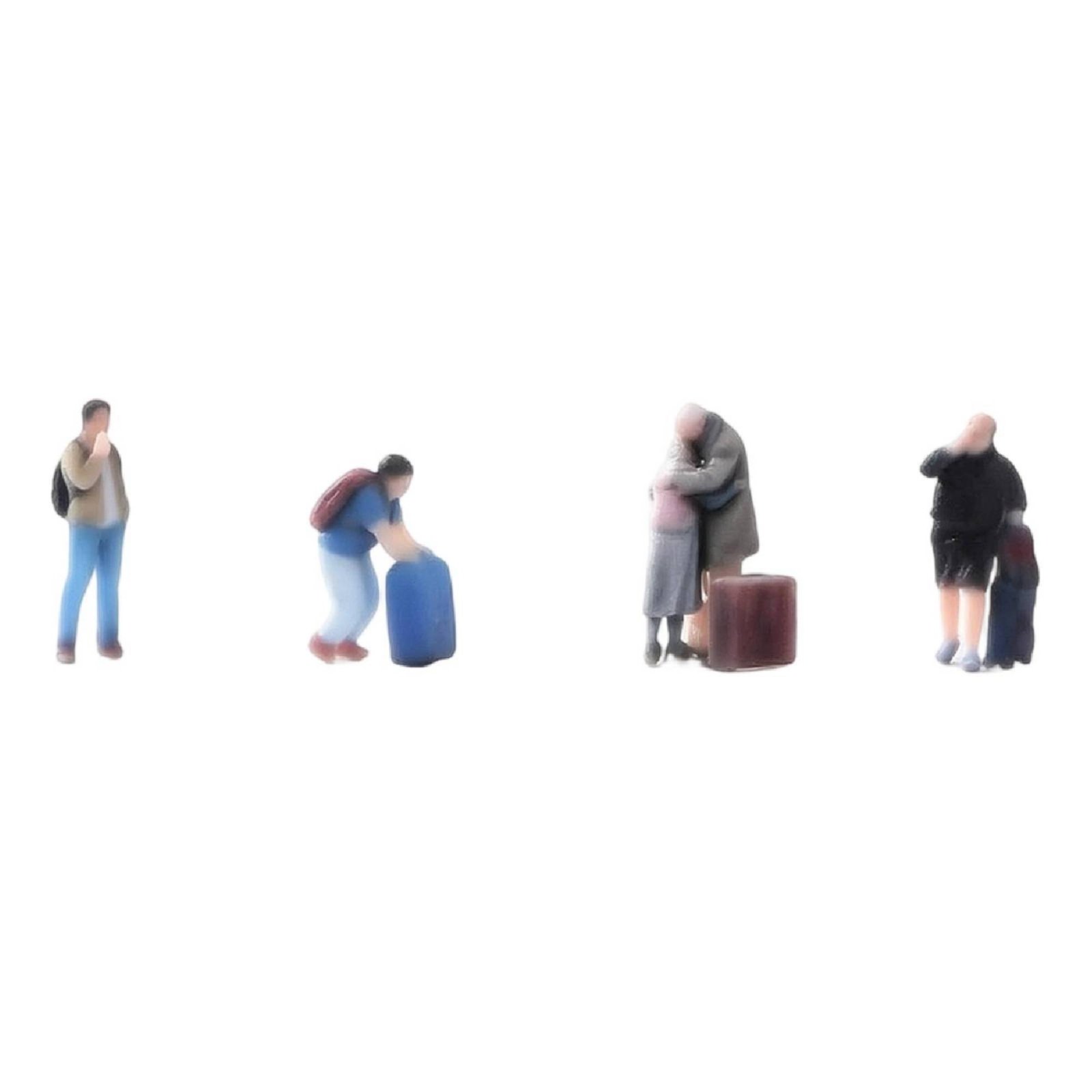 4-Piece Resin Passenger Figurines