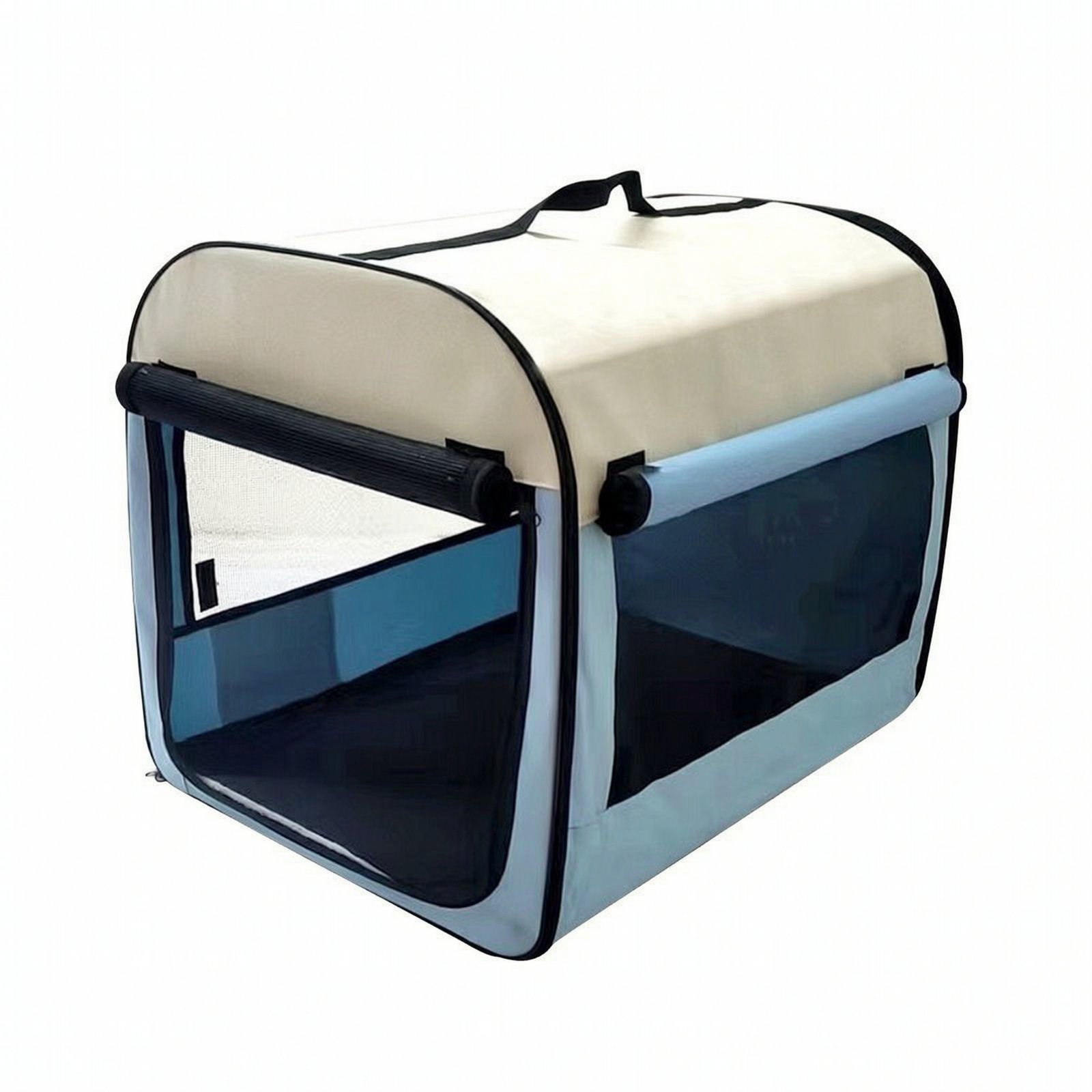 Soft Pet Crate with Mesh Panels