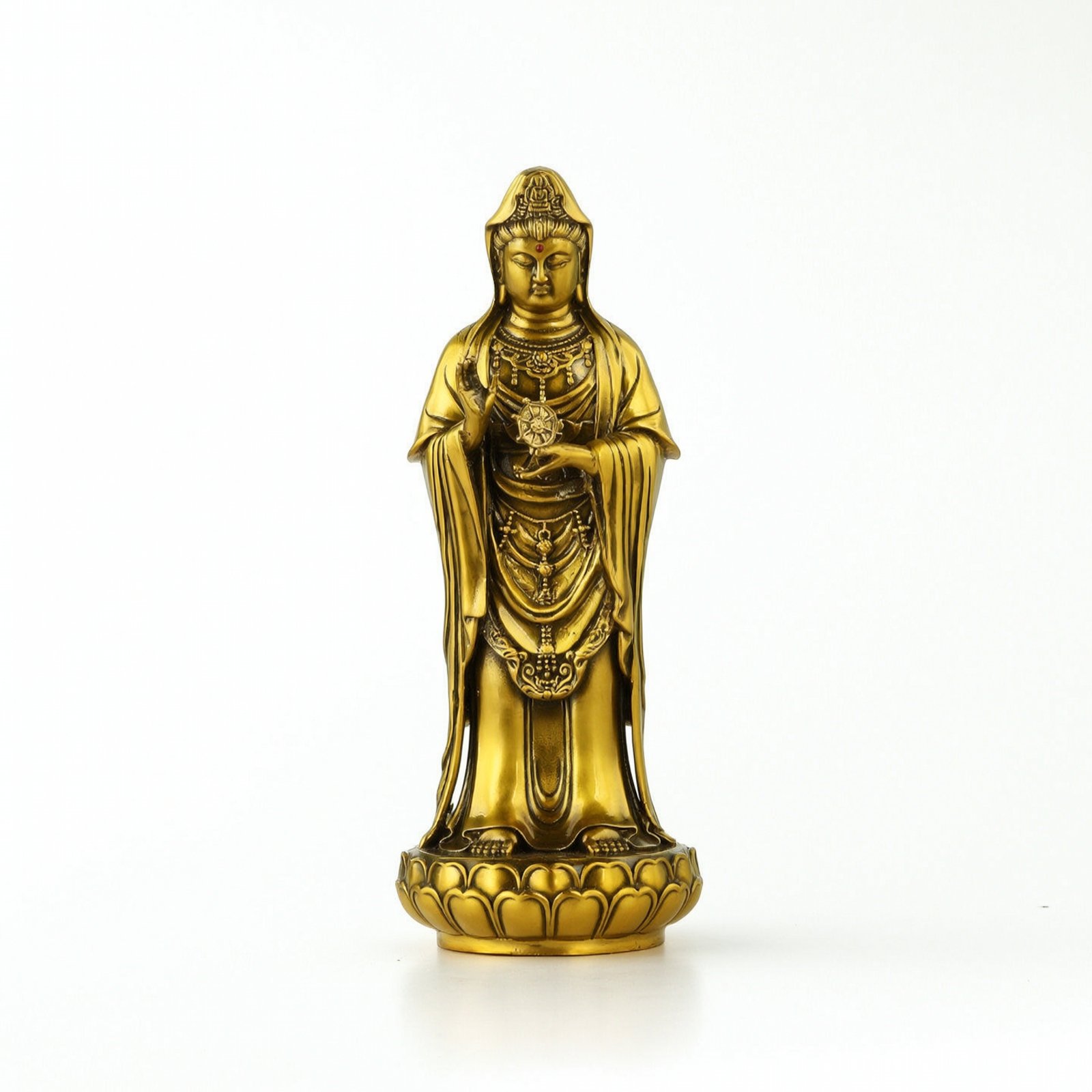 Brass Guanyin Statue
