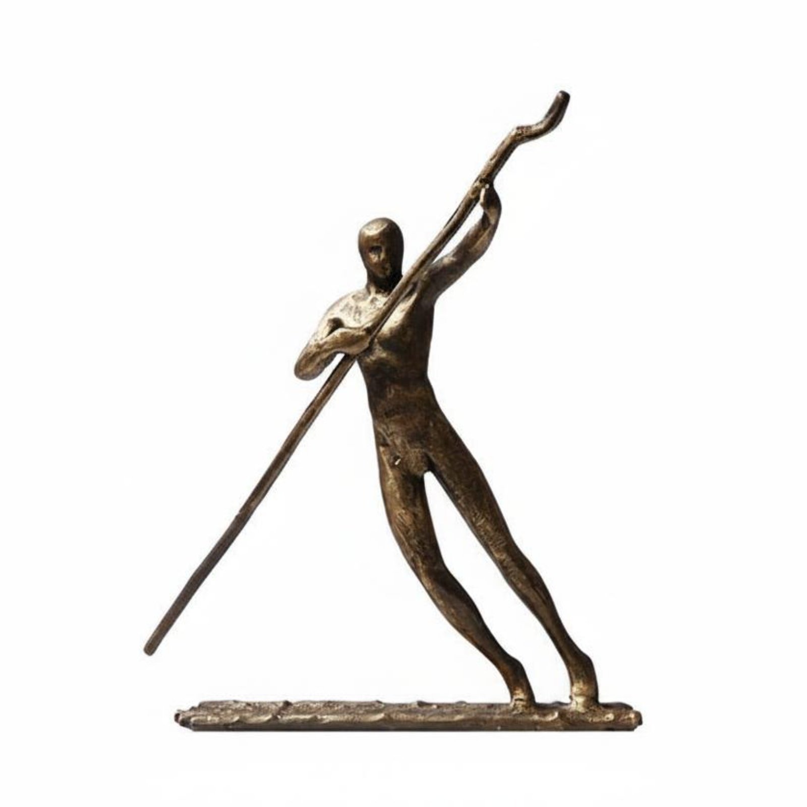 Metal Rower Figurine