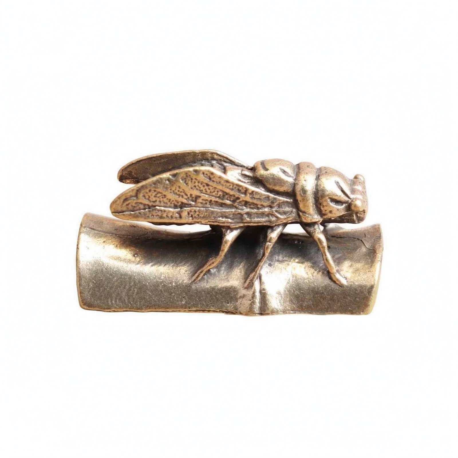 Brass Cicada Figurine