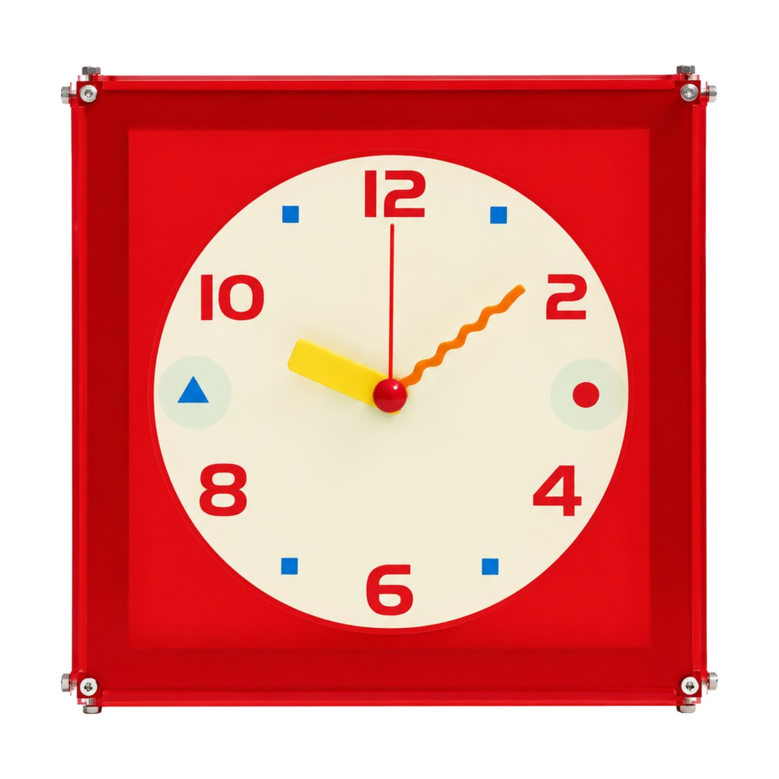 Red Square Wall Clock
